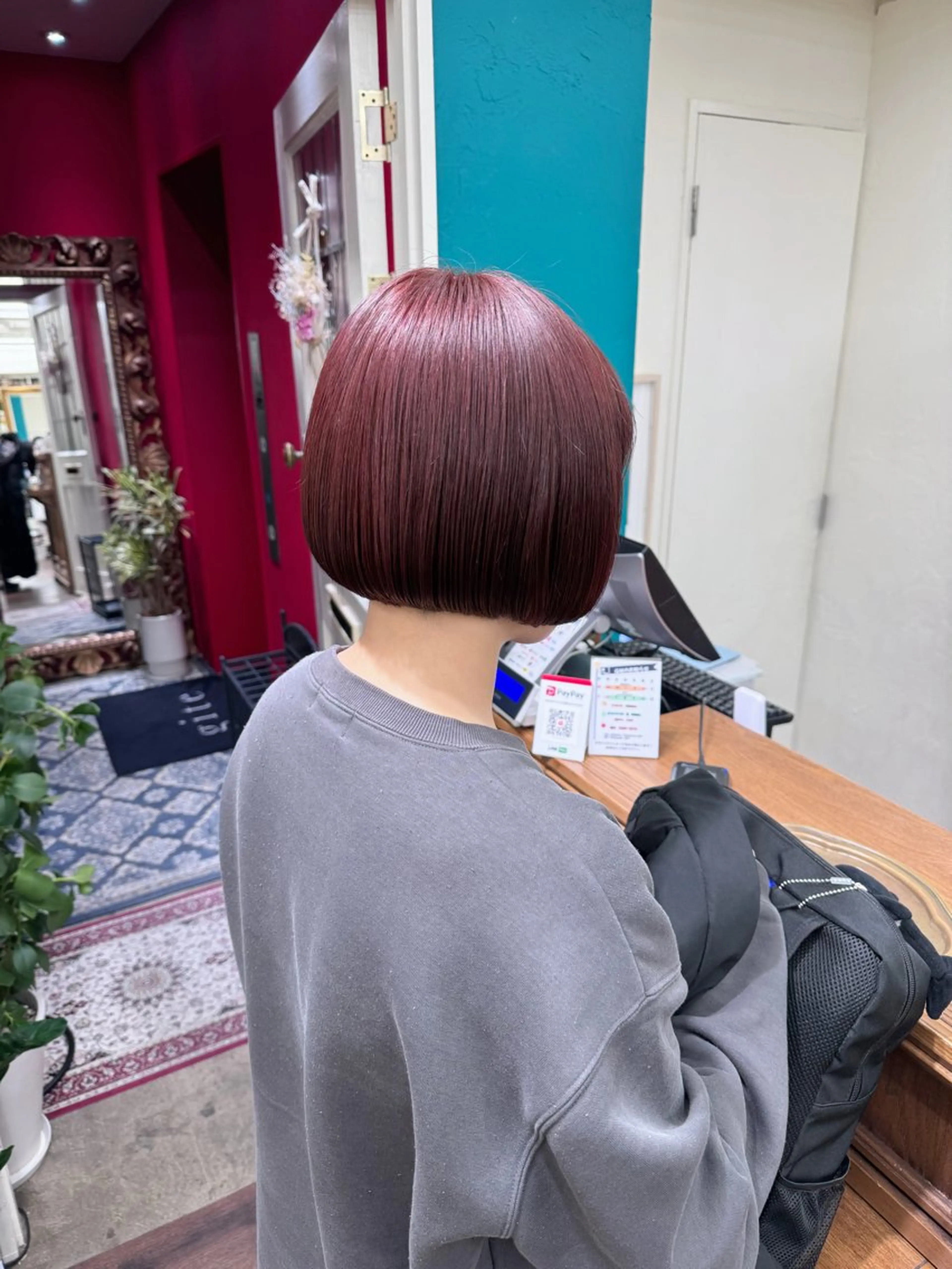 ショート ボブ ウルフ/レイヤー /パーマ　ナユタのヘアスタイル