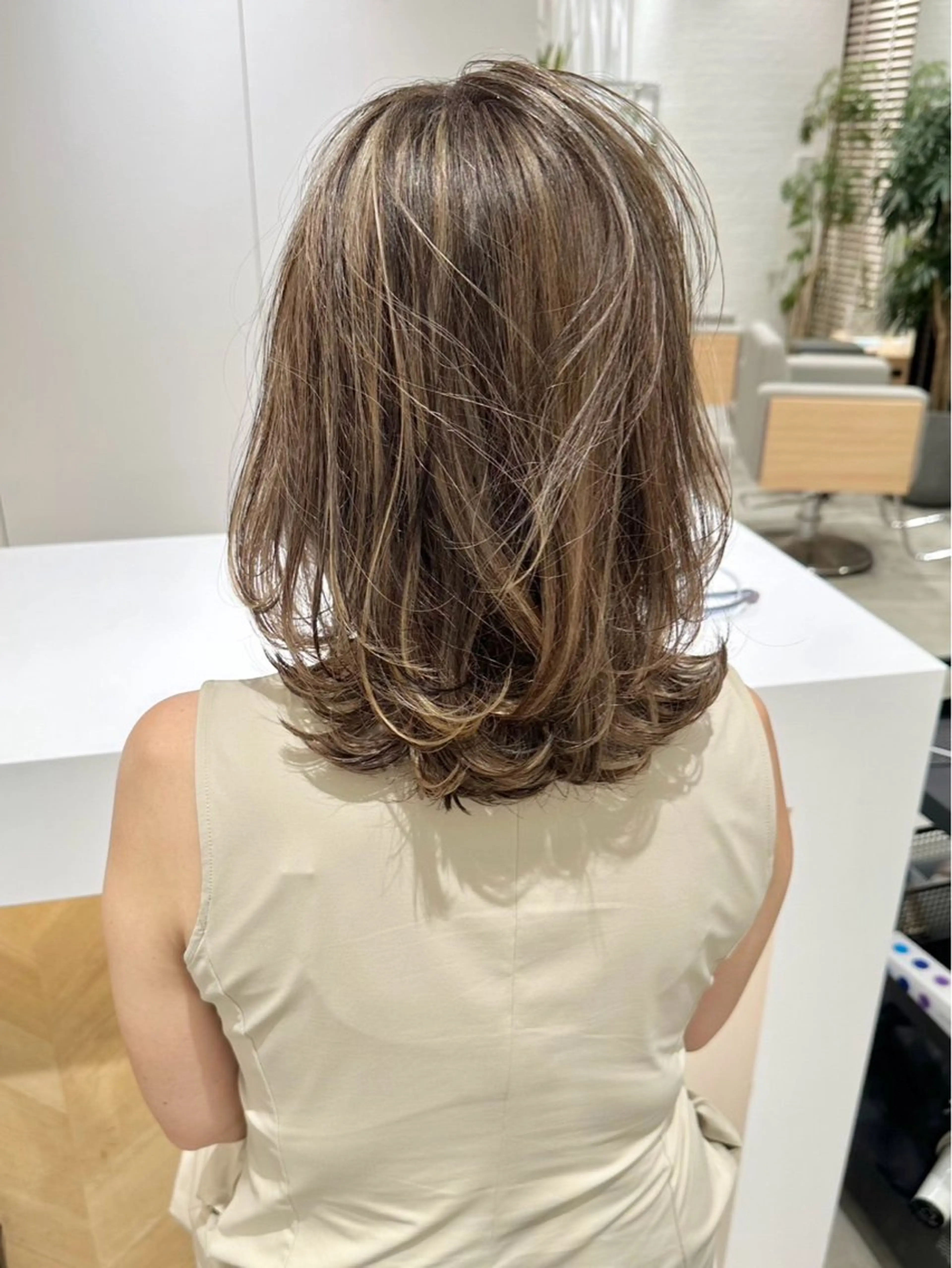 ミディアム カラー 銀座/髪質改善/韓国 カラー🍓原田侑依のヘアスタイル