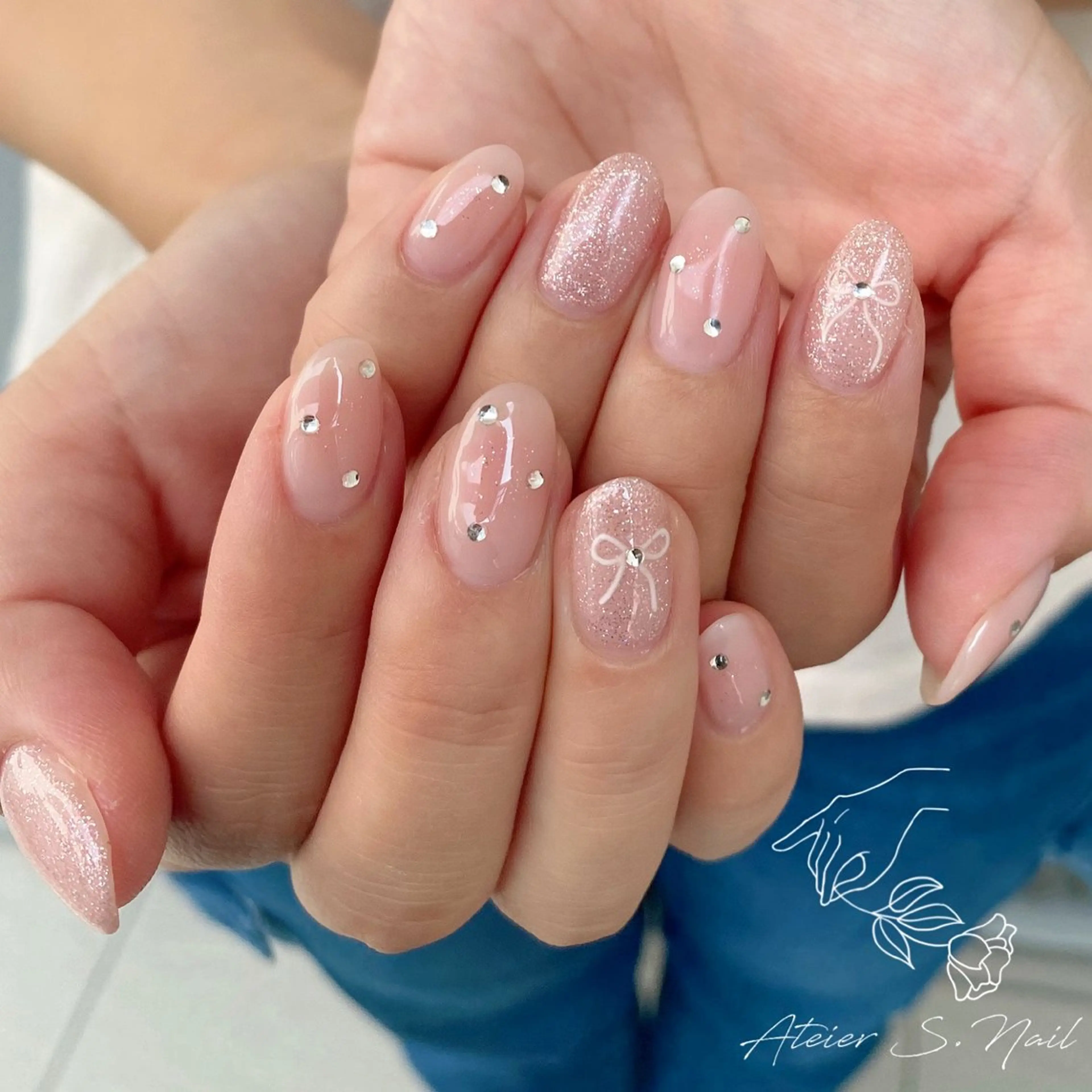 ネイル チークネイル Atelier S.nailのネイルデザイン
