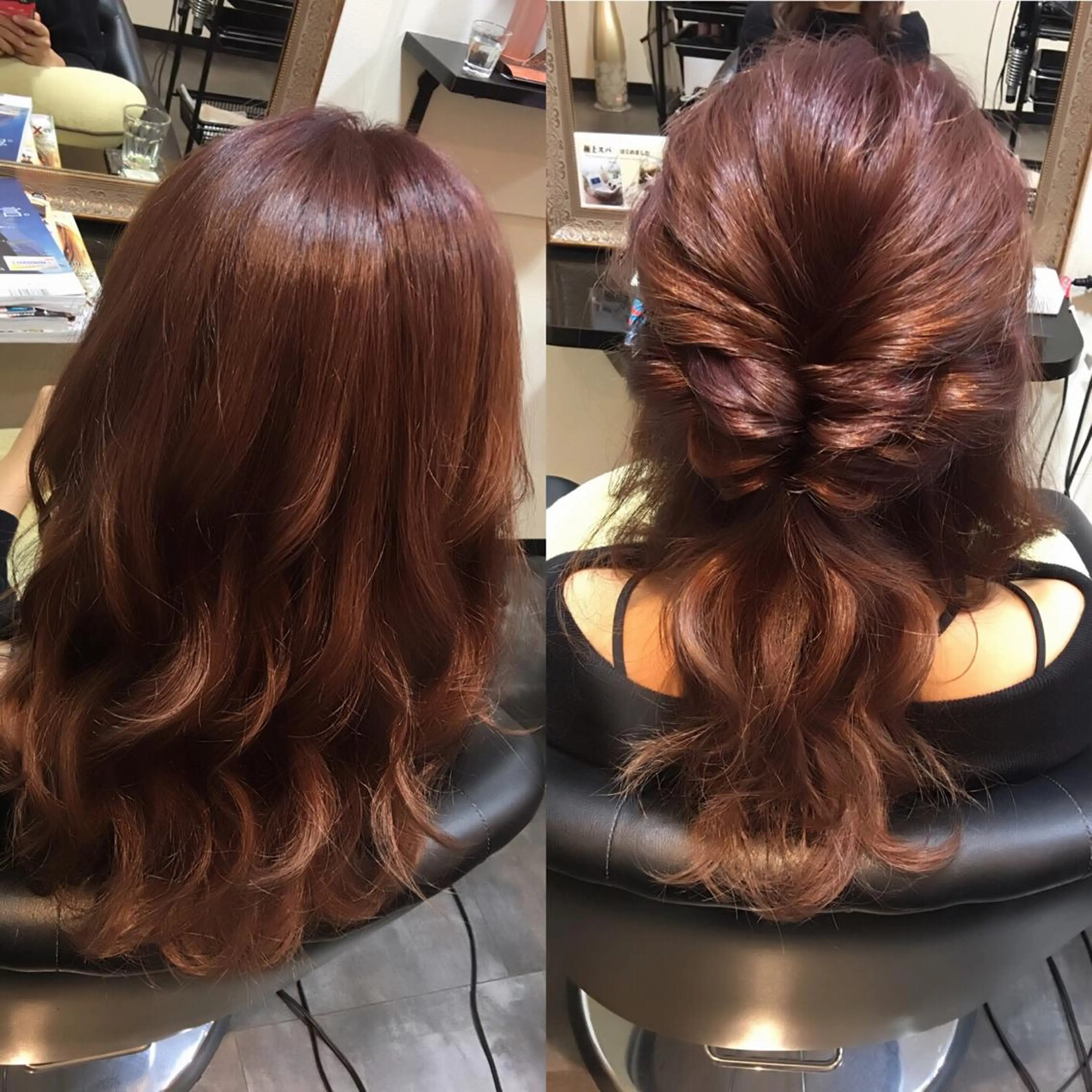 セミロング ヤマグチ ヒカルのヘアスタイル