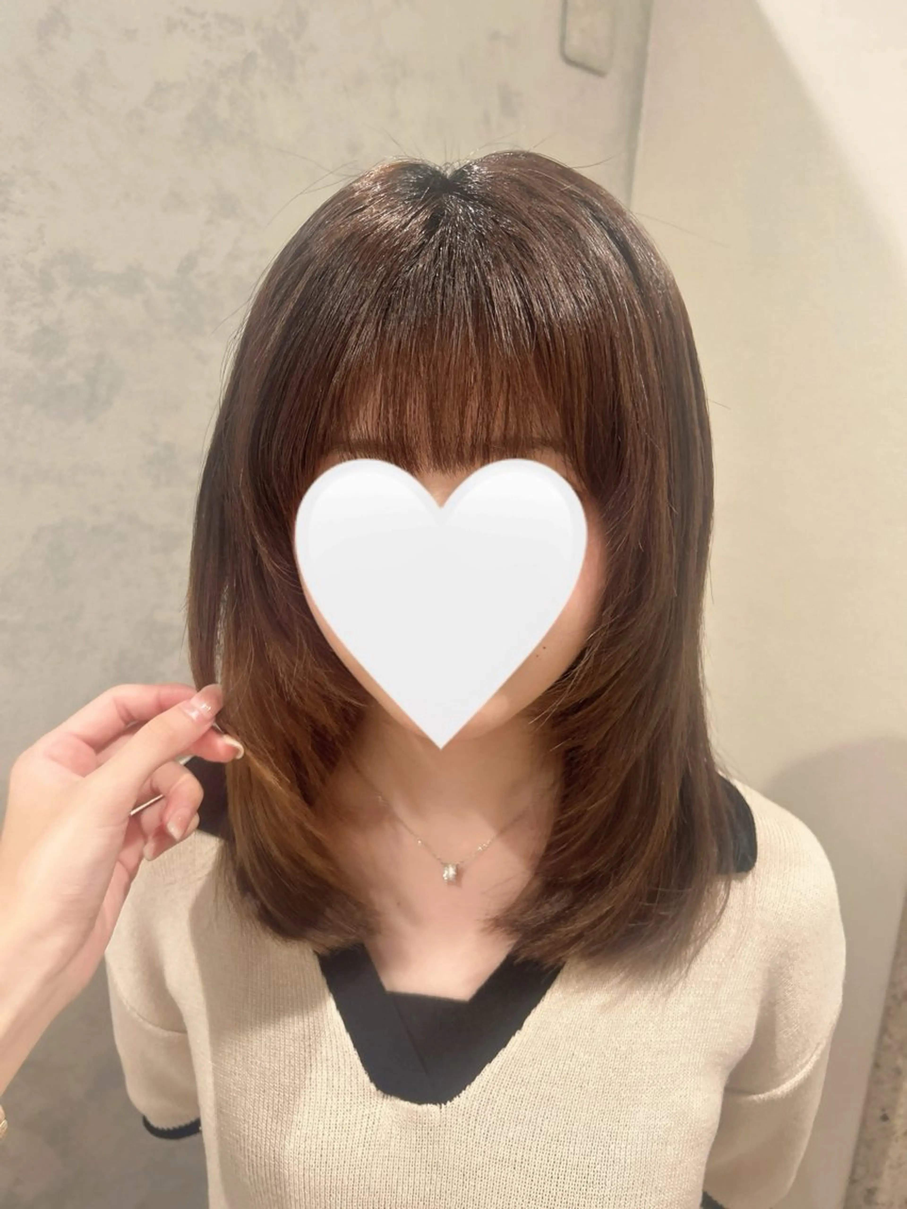 ミディアム Ria／透明感カラー ／レイヤー／ボブ🌸のヘアスタイル