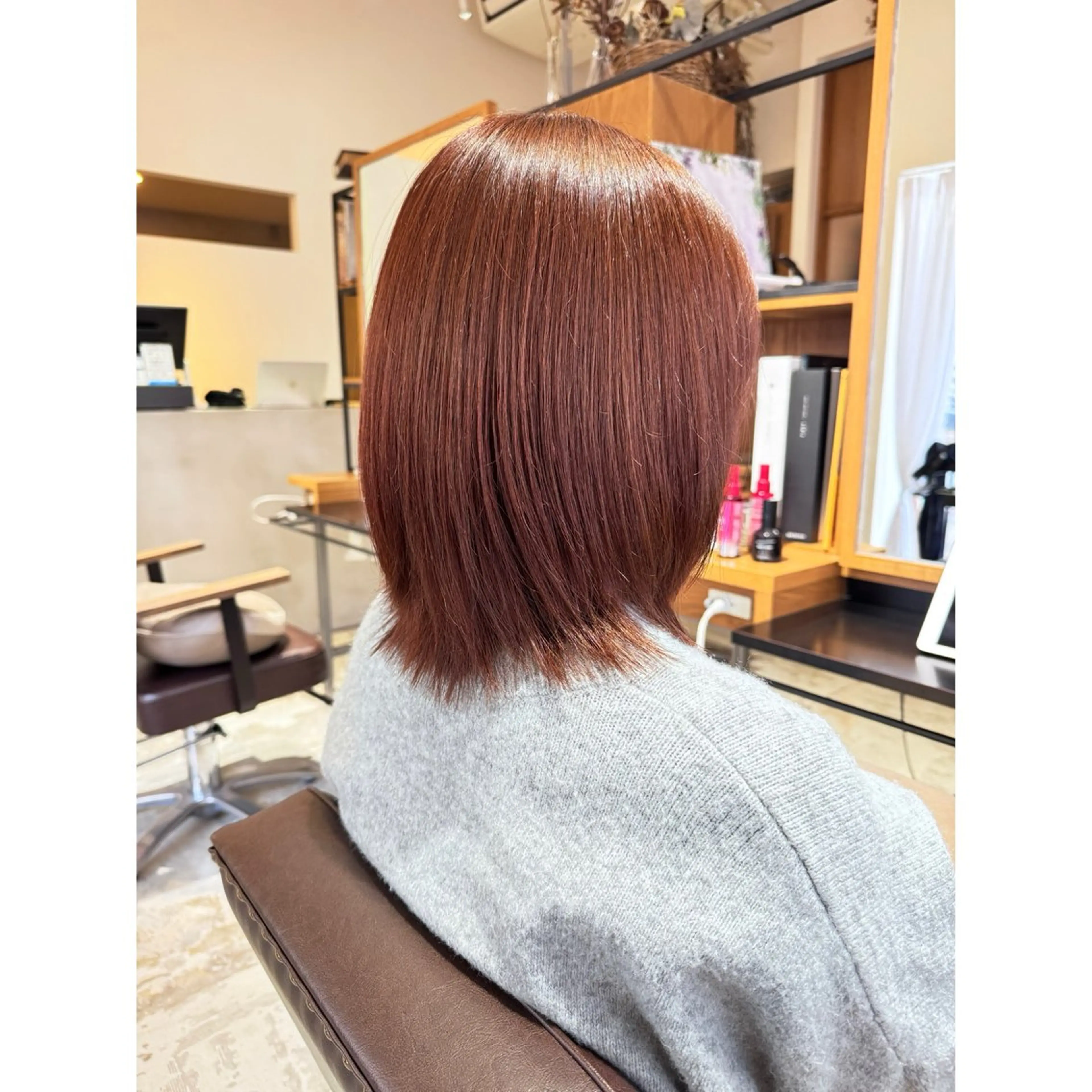 ミディアム 喜友名洸季 anoneのヘアスタイル
