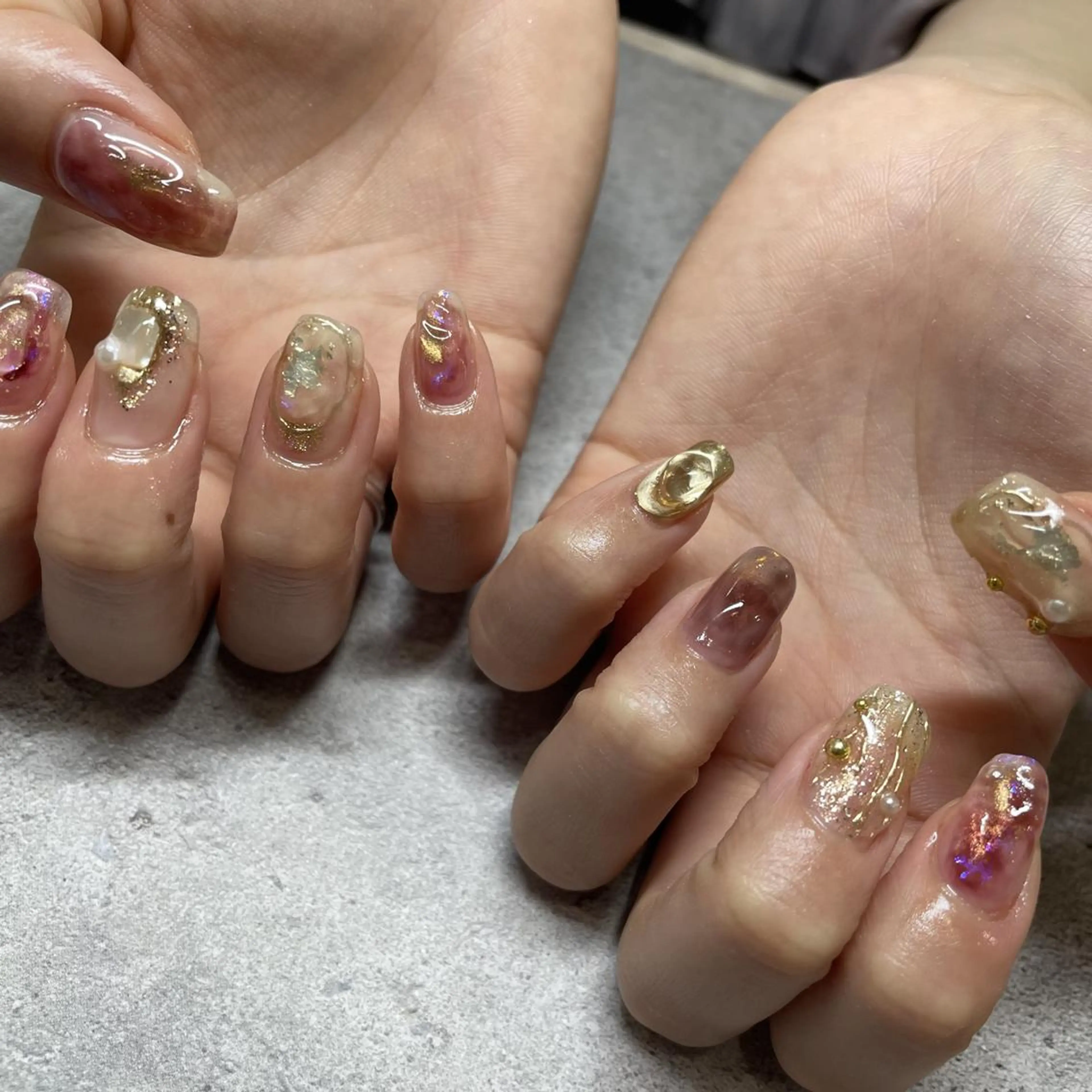 ネイル ハンドネイル フットネイル p.o.n. nuance/個性的のネイルデザイン