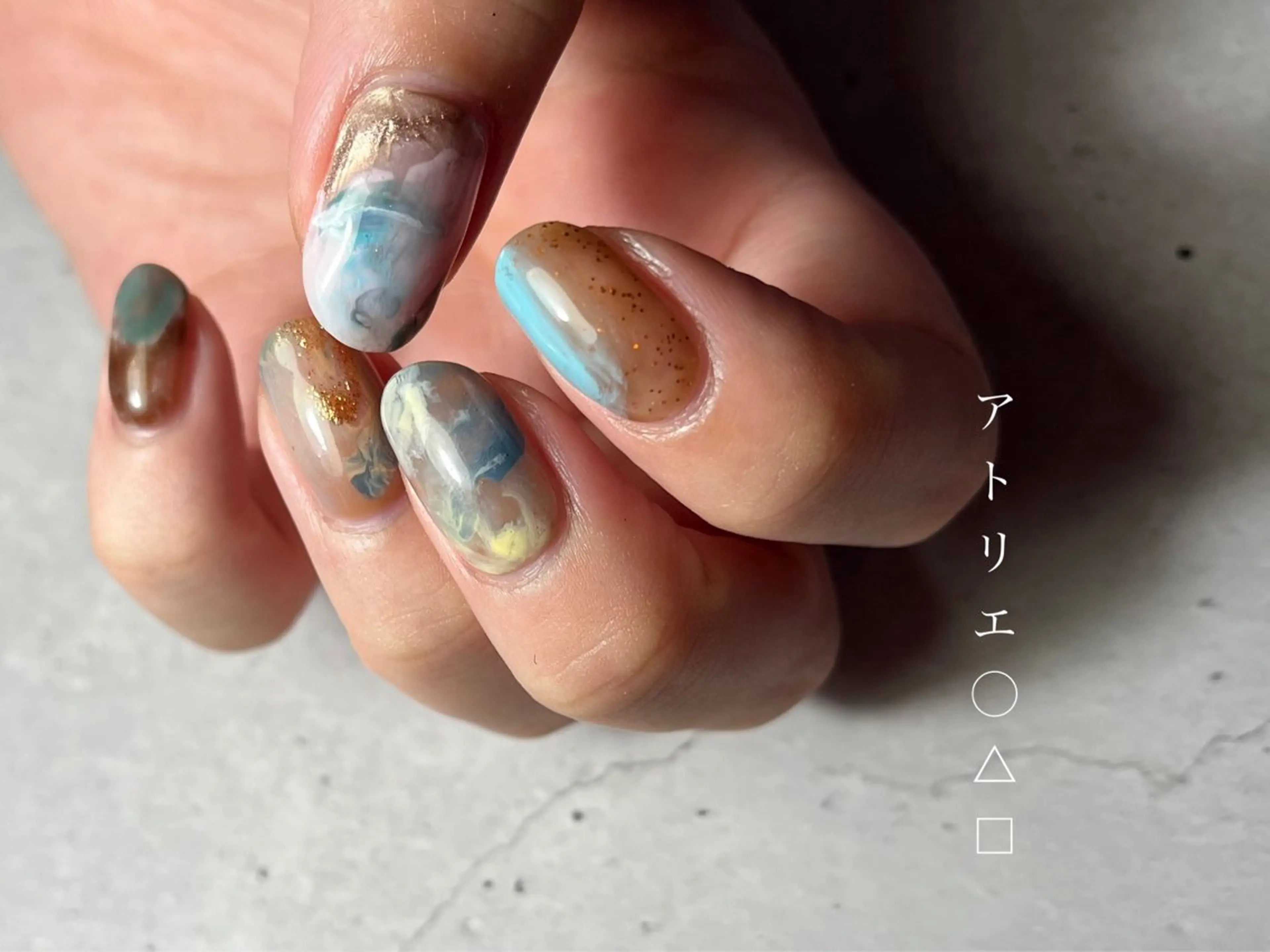 ネイル ハンドネイル アトリエ ○△□のネイルデザイン