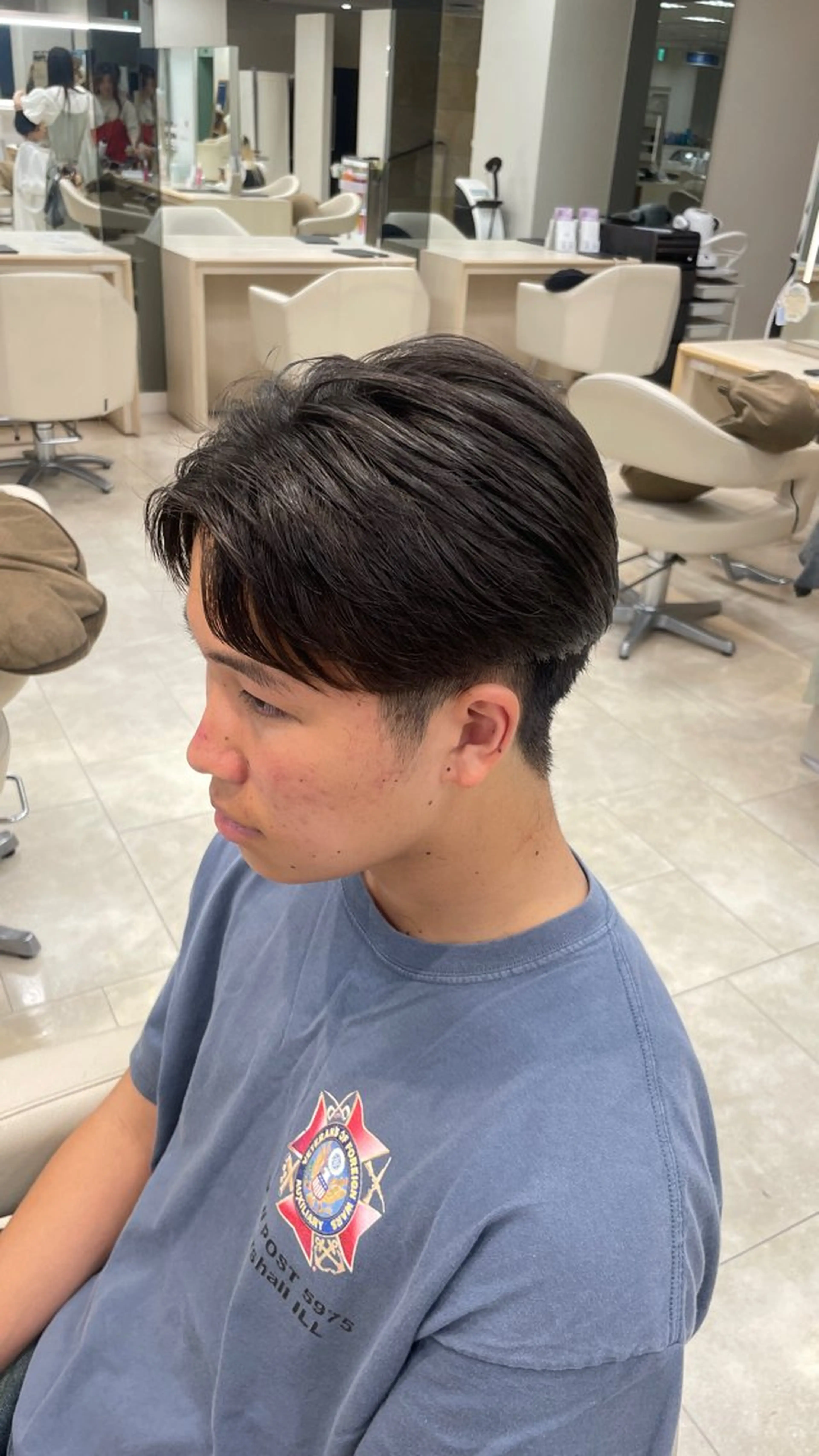 【膨らみに悩む方向け】メンズカット+ダウンパーマ¥6600の写真