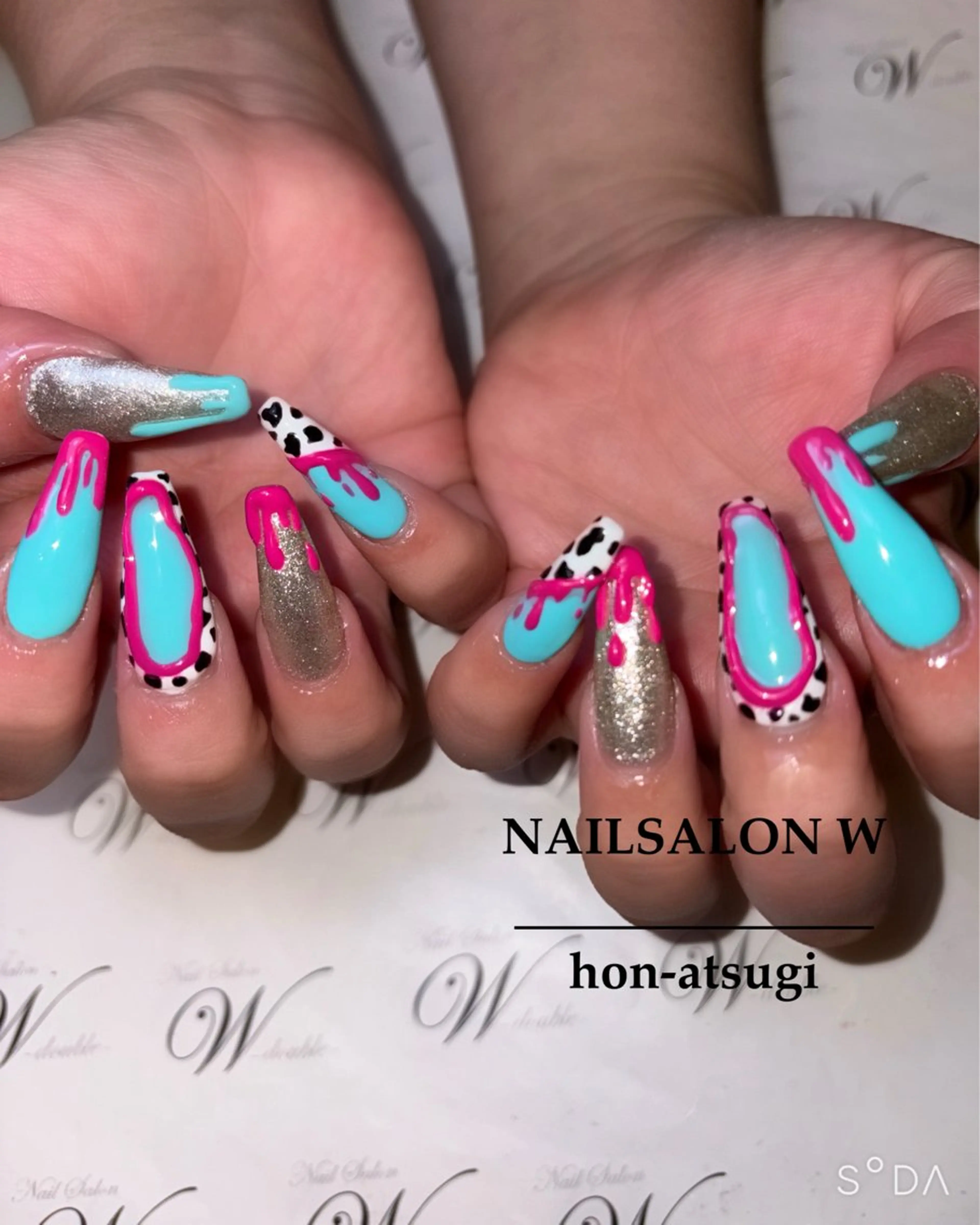 ネイル アートネイル ジェルネイル ロングネイル スカルプネイル ワンホンネイル ネイルサロン ダブルのネイルデザイン