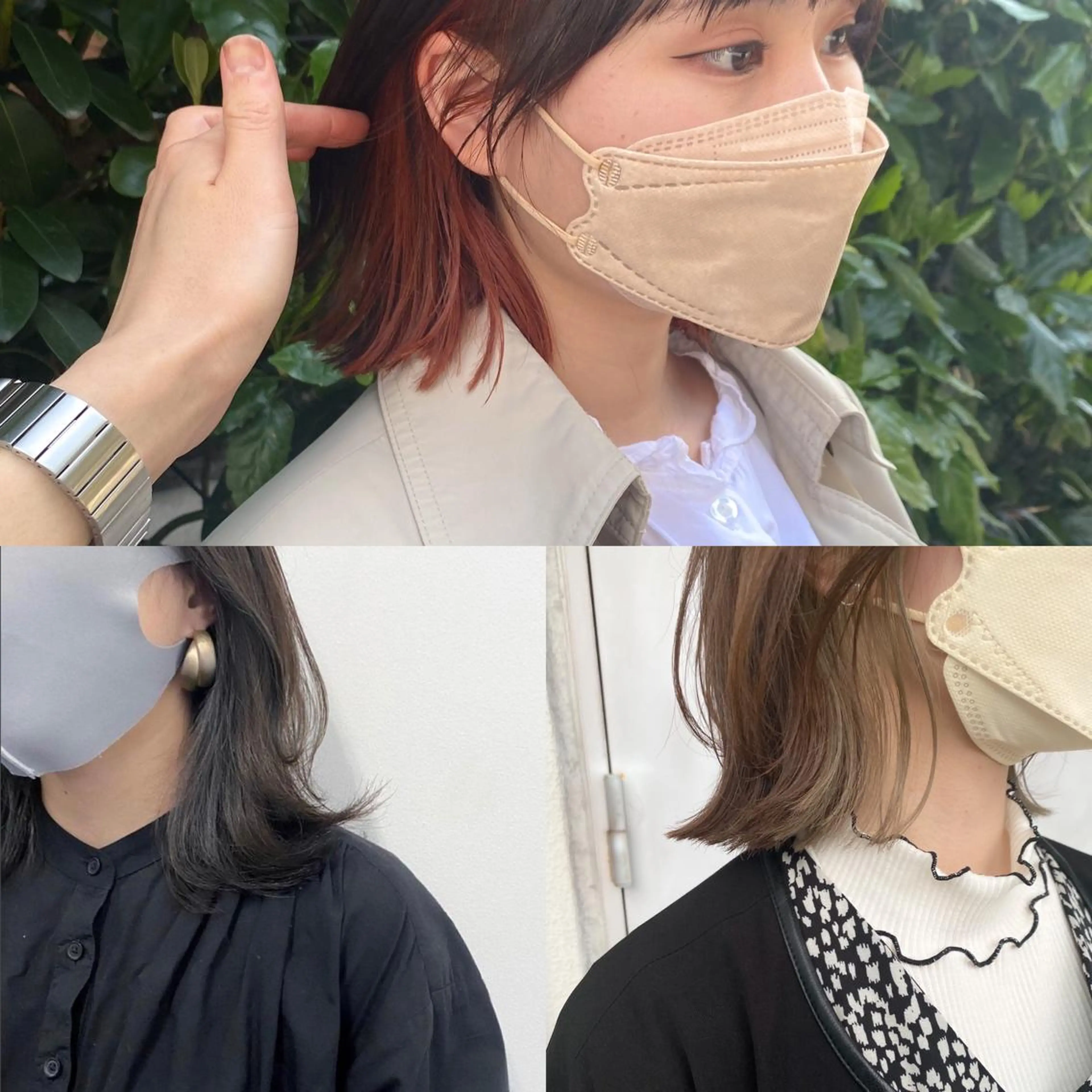 ミディアム カラー THE DAY所属・AKI HASHIMOTOのヘアスタイル