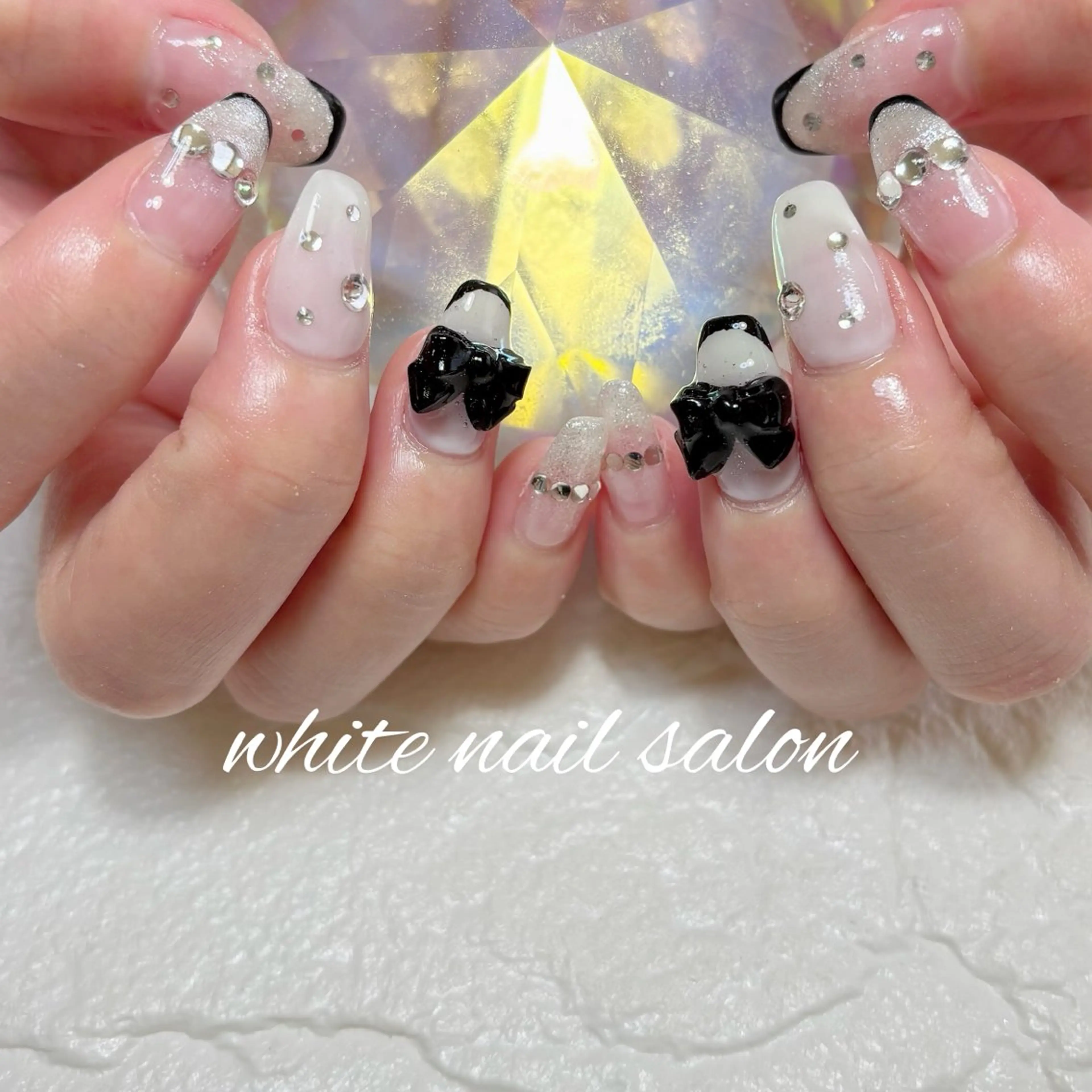ネイル フットネイル ホワイト ハンドネイル white nail salonのネイルデザイン