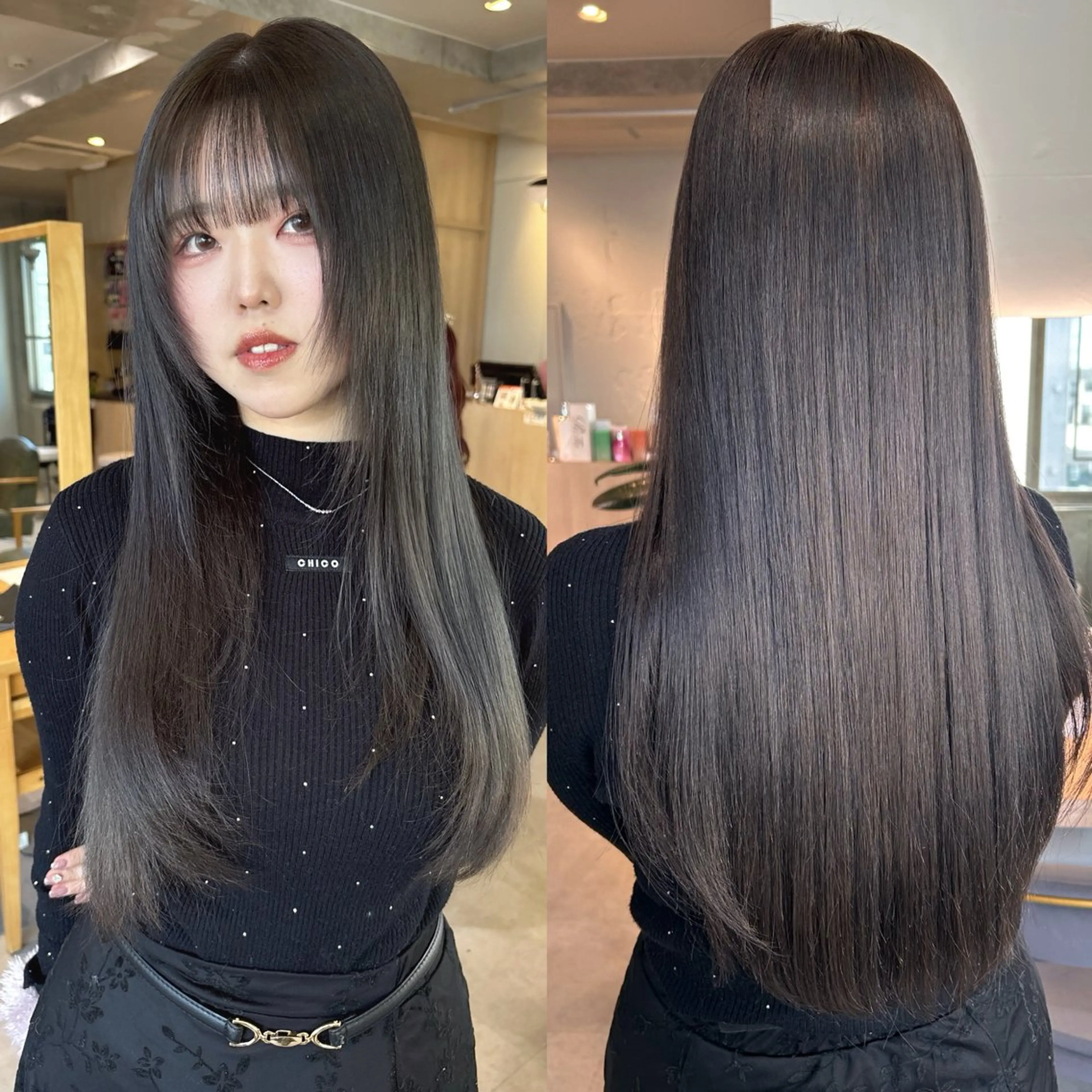 ロング ダン/メンズ/ 顔周り×透明感カラーのヘアスタイル