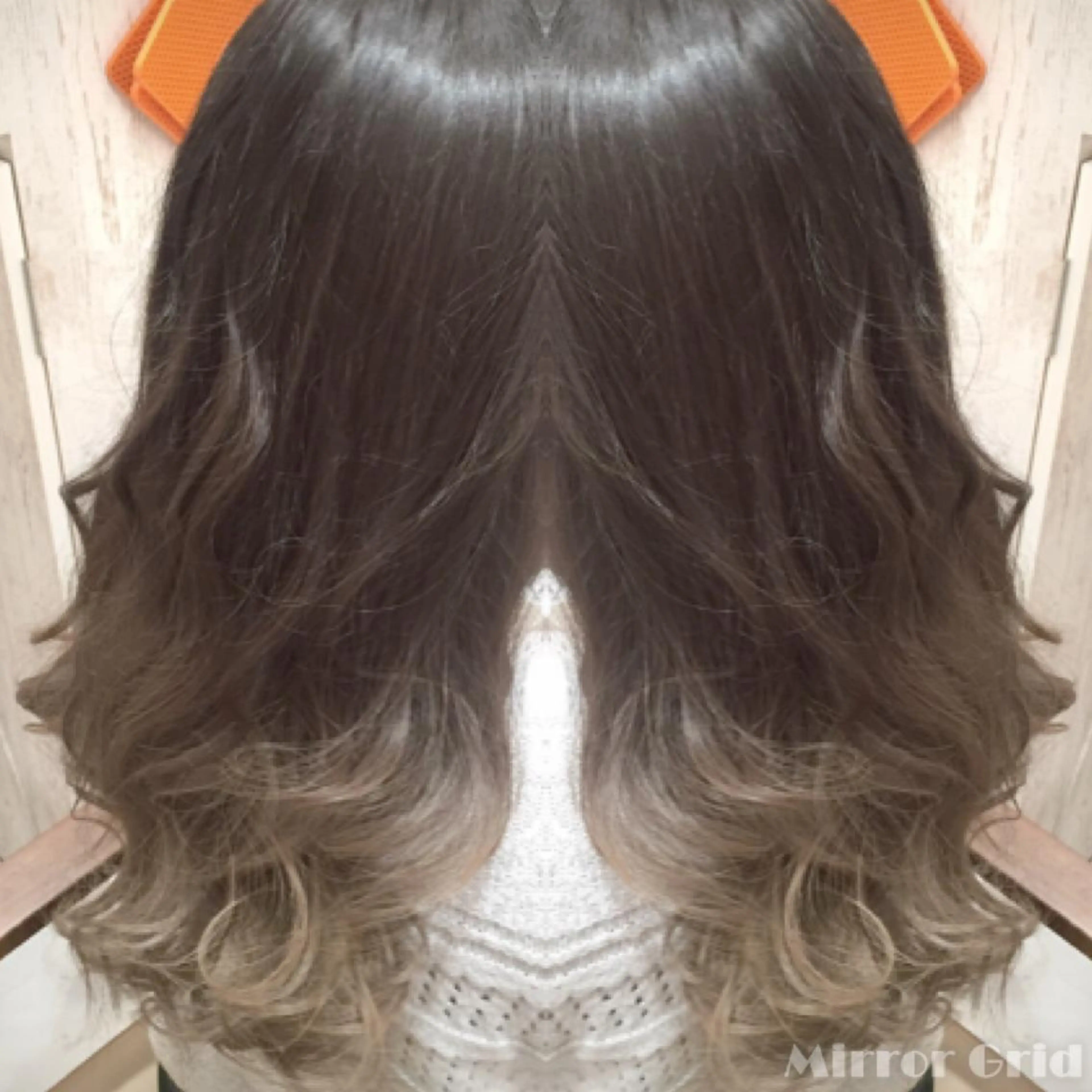 セミロング カラー グラデーションカラー ハイライトカラー ハイライト due hair 京都駅前店 MILBON オージュア認定サロン【デューヘアー】所属・ハイトーンブリーチ 土坂 由志【京都】のヘアスタイル