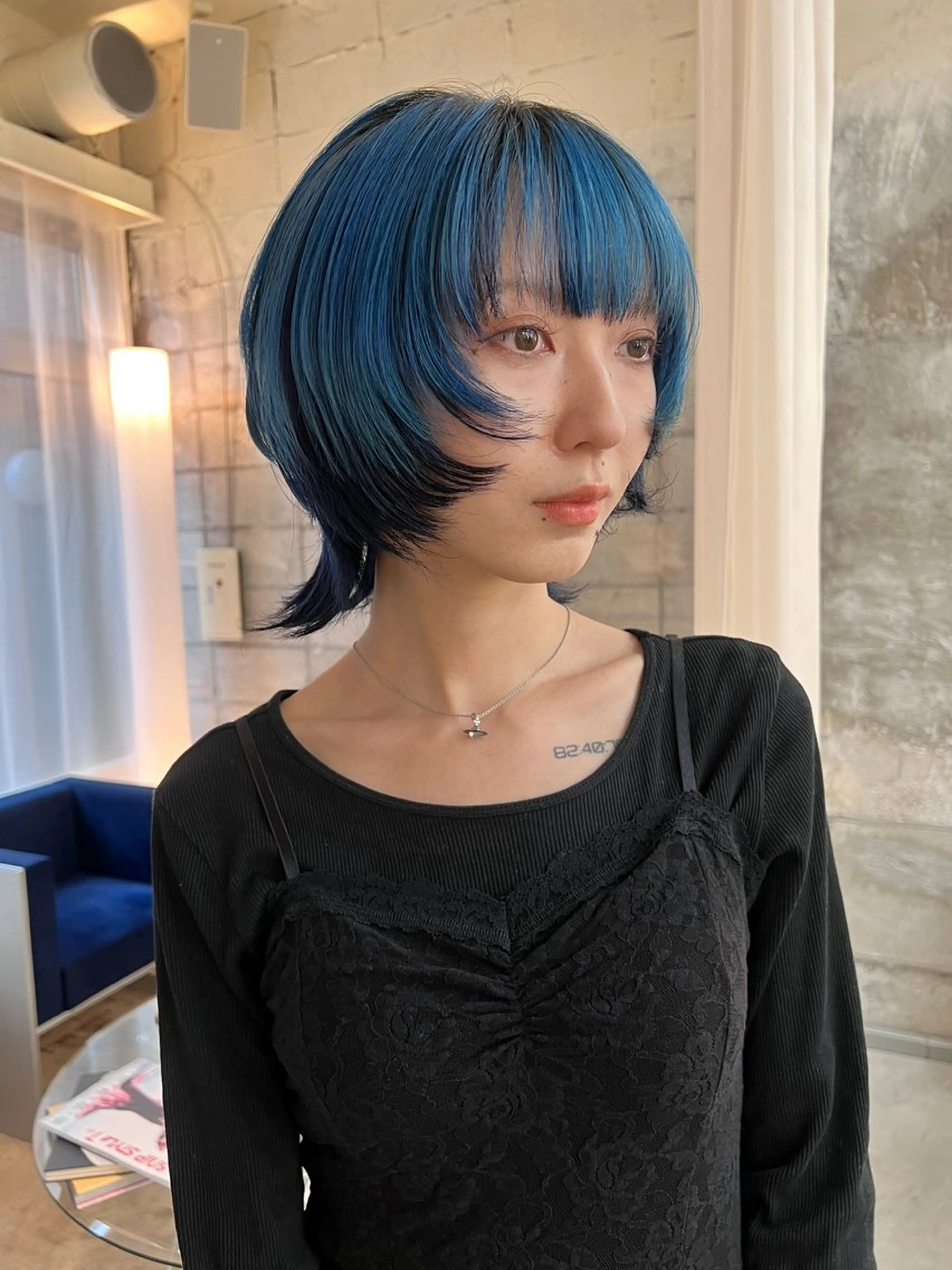 ミディアム カラー カット ヘアカラー haco＋所属・圧倒的デザイン力 店長🎨RENAのヘアスタイル