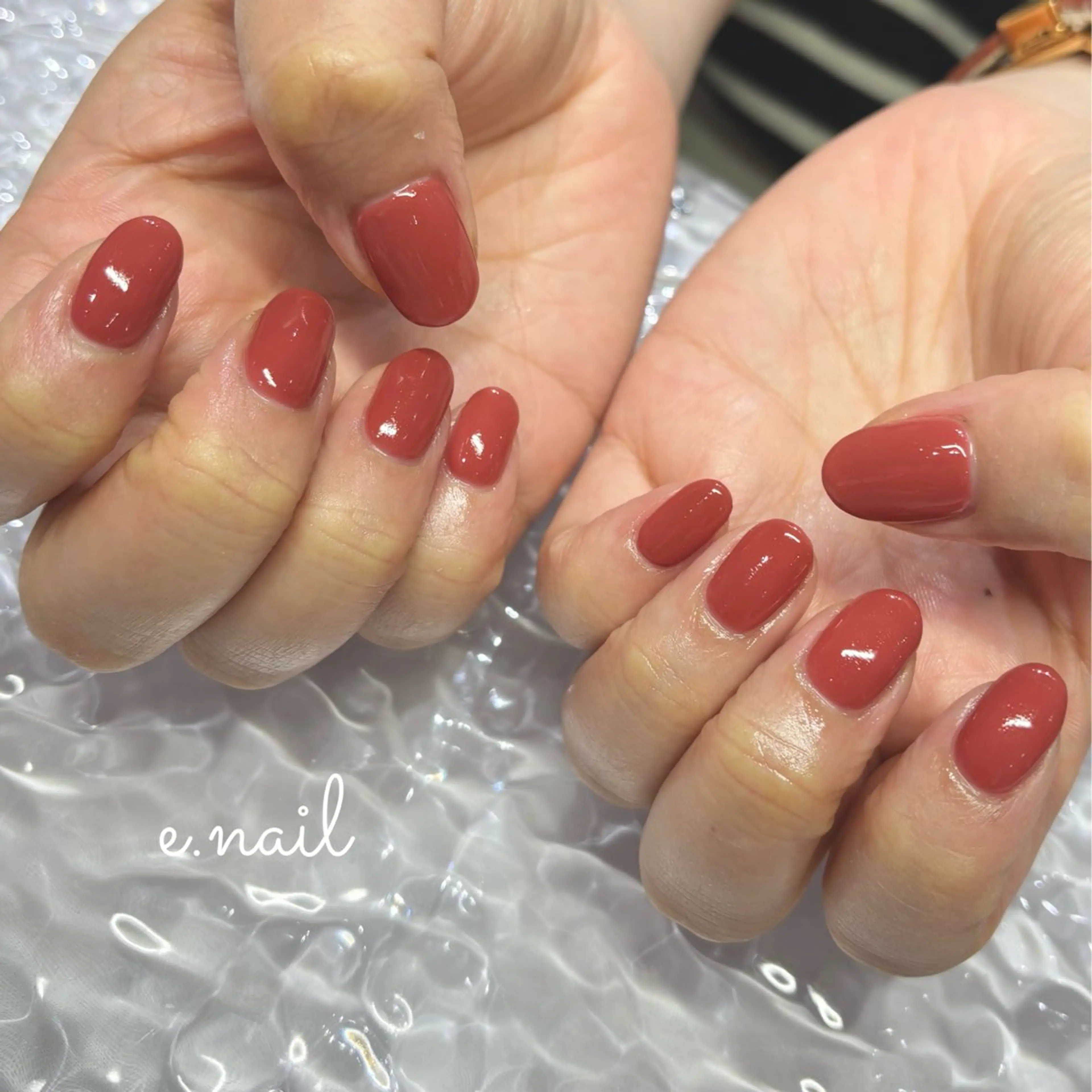 ネイル ブルー ワンカラーネイル ハンドネイル N.design mineのネイルデザイン