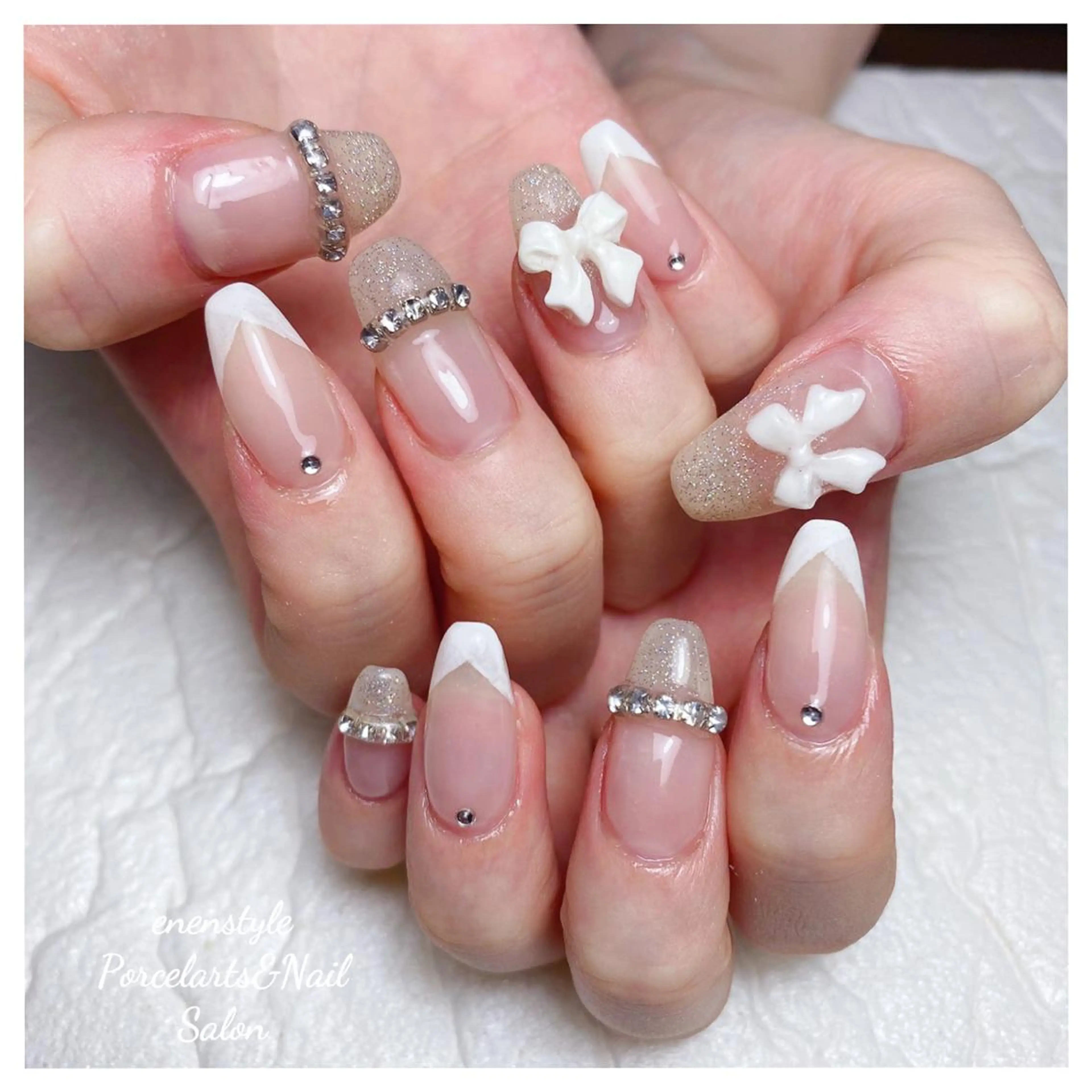 ミディアム ネイル 👑enen style👑のネイルデザイン