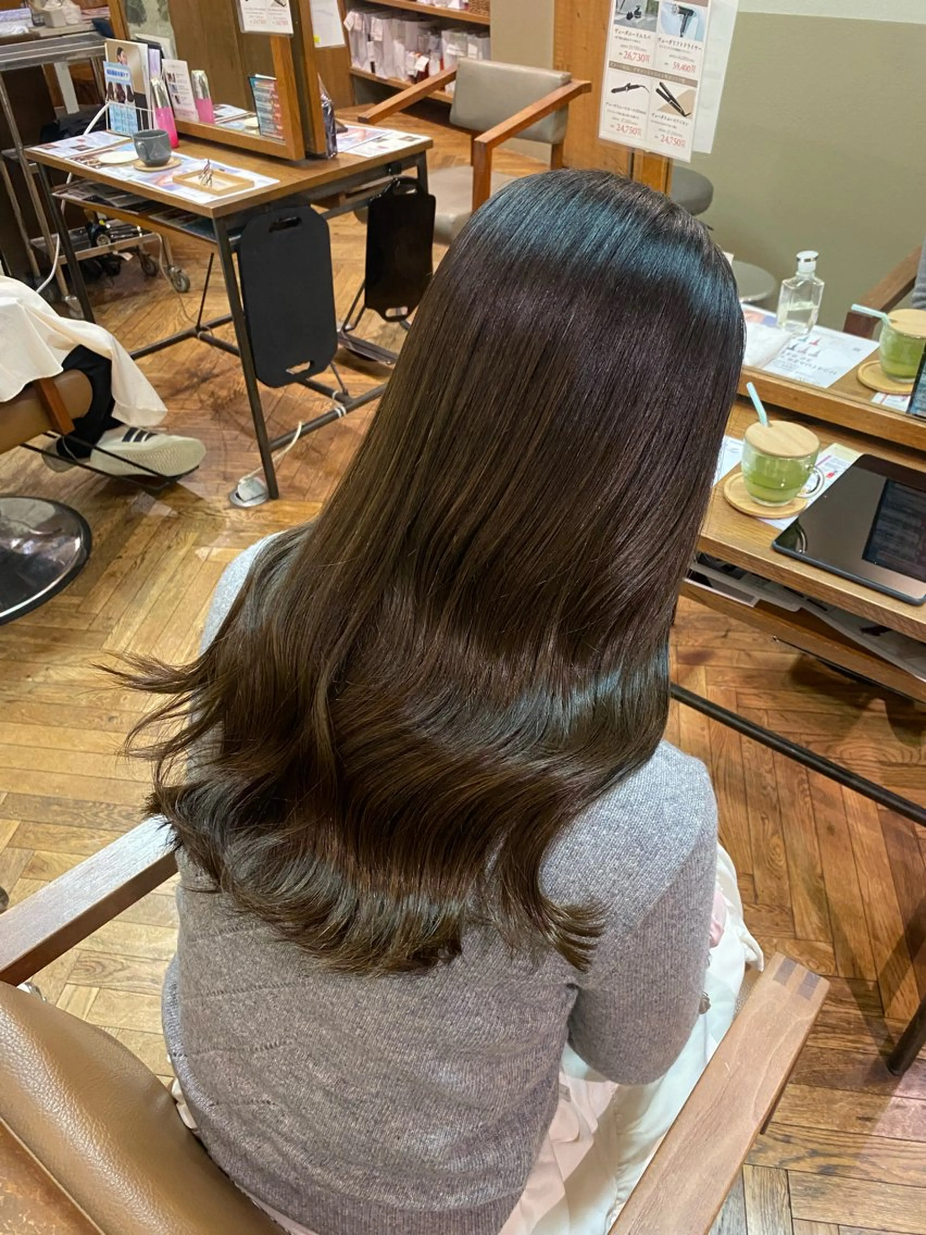 ロング カラー カット ヘアカラー トリートメント 透明感カラー/ 小顔カット/ミヅキのヘアスタイル