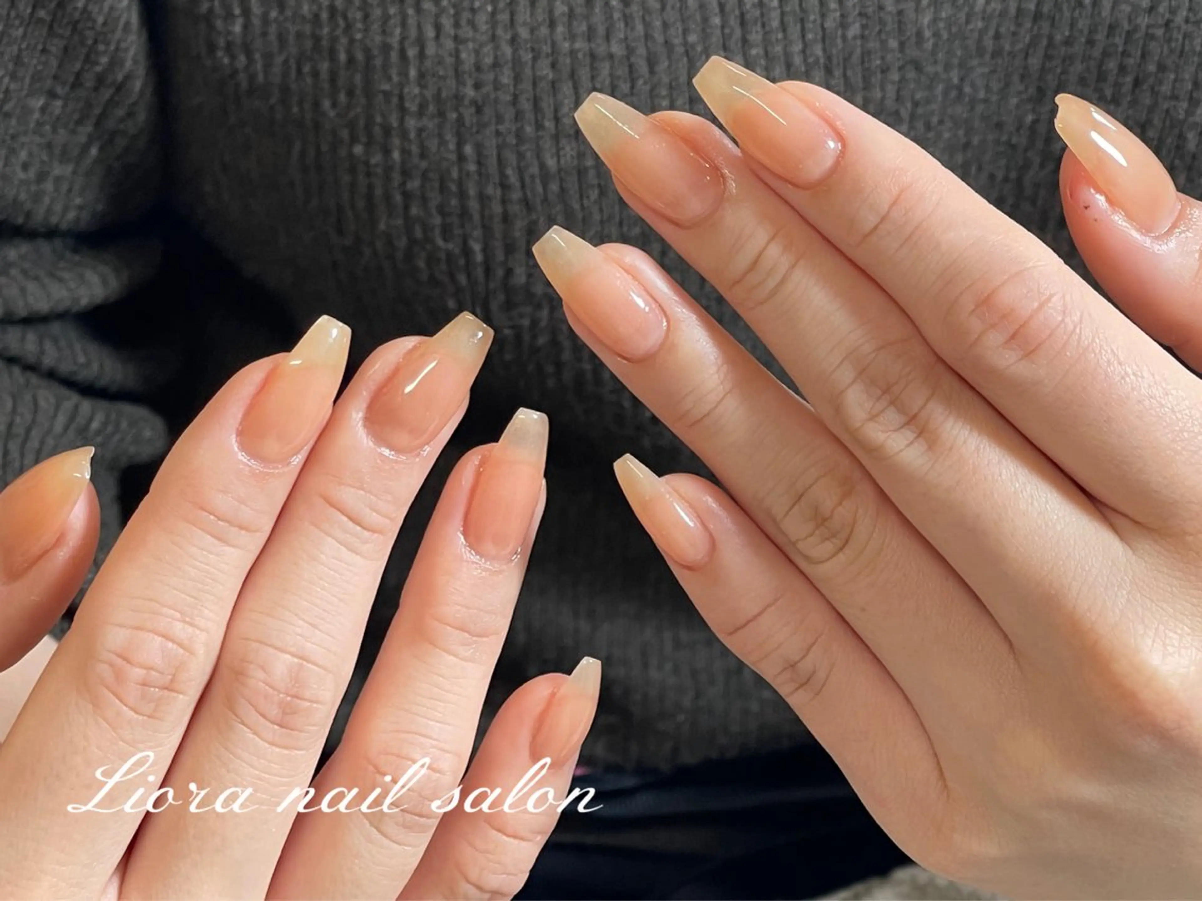 ネイル チークネイル フットネイル フレンチネイル ジェルネイル ガーリー ハンドネイル Liora nail 1のネイルデザイン