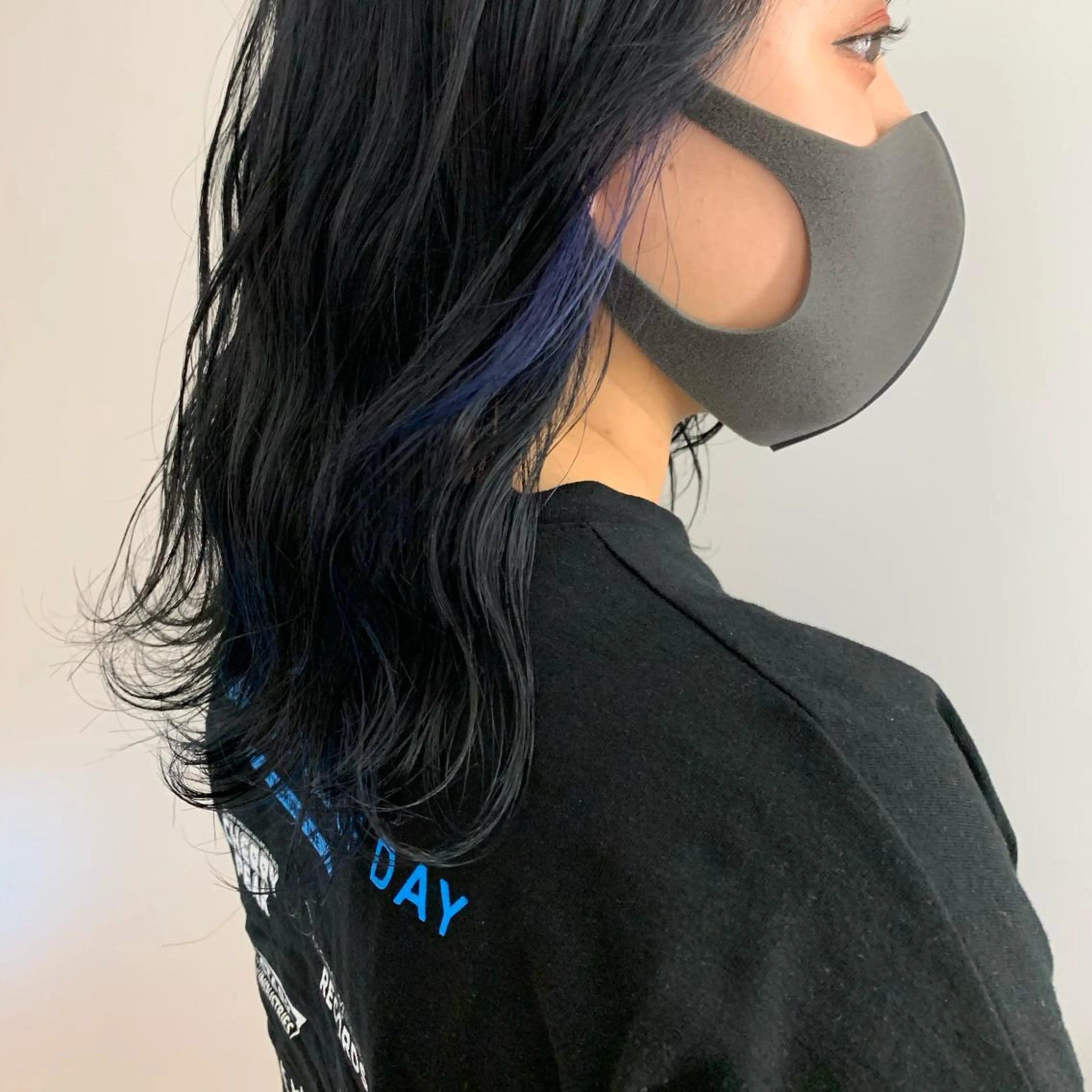 セミロング カラー ミストバング  フェイスフレーミング インナーカラー 【韓国ヘア・ネイル】 HINATA🍒のネイルデザイン