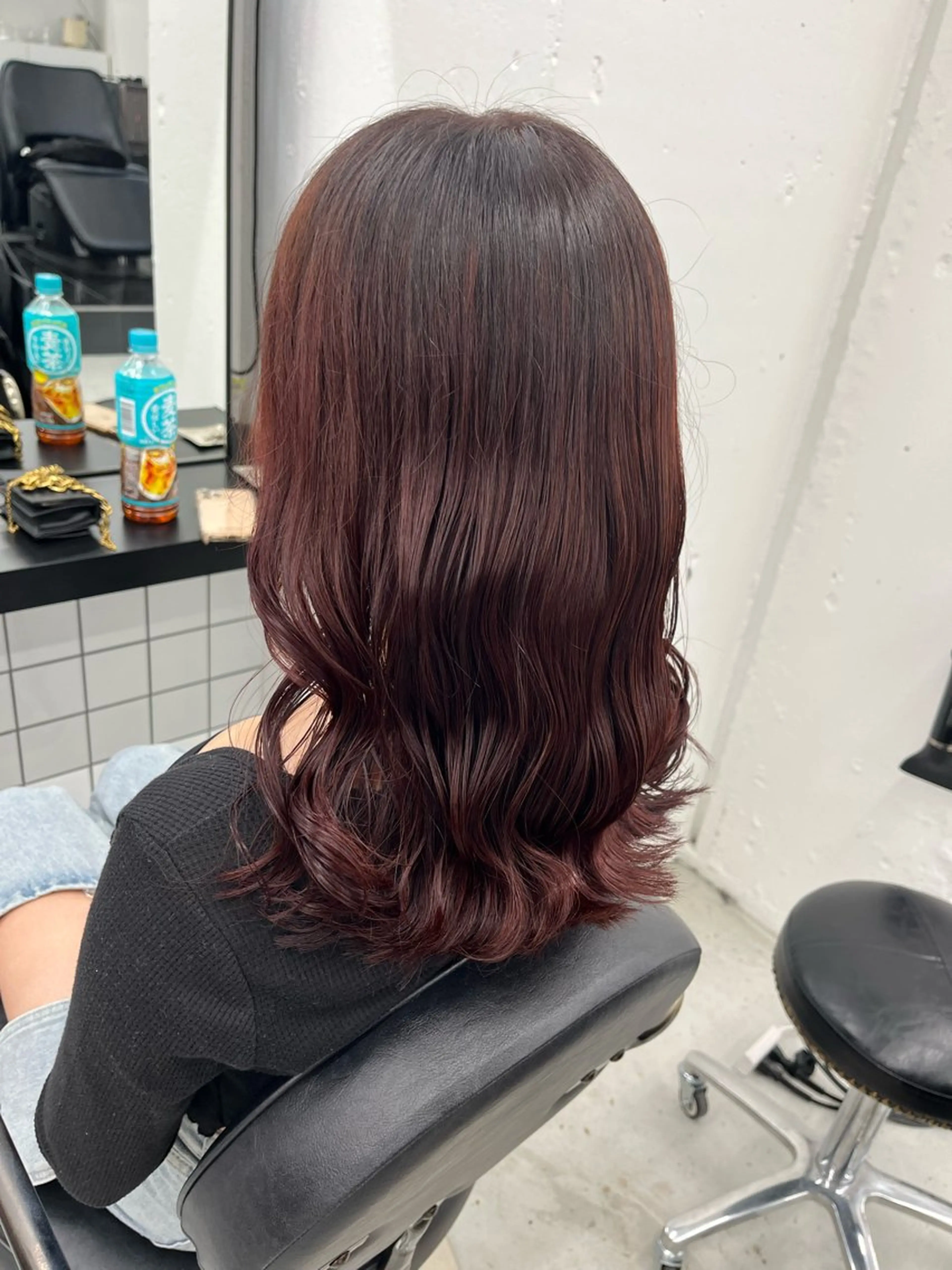 ミディアム カラー レッドカラー ヘアカラー トリートメント 🫧‪Ameri🫧 JILLSTUDIOのヘアスタイル