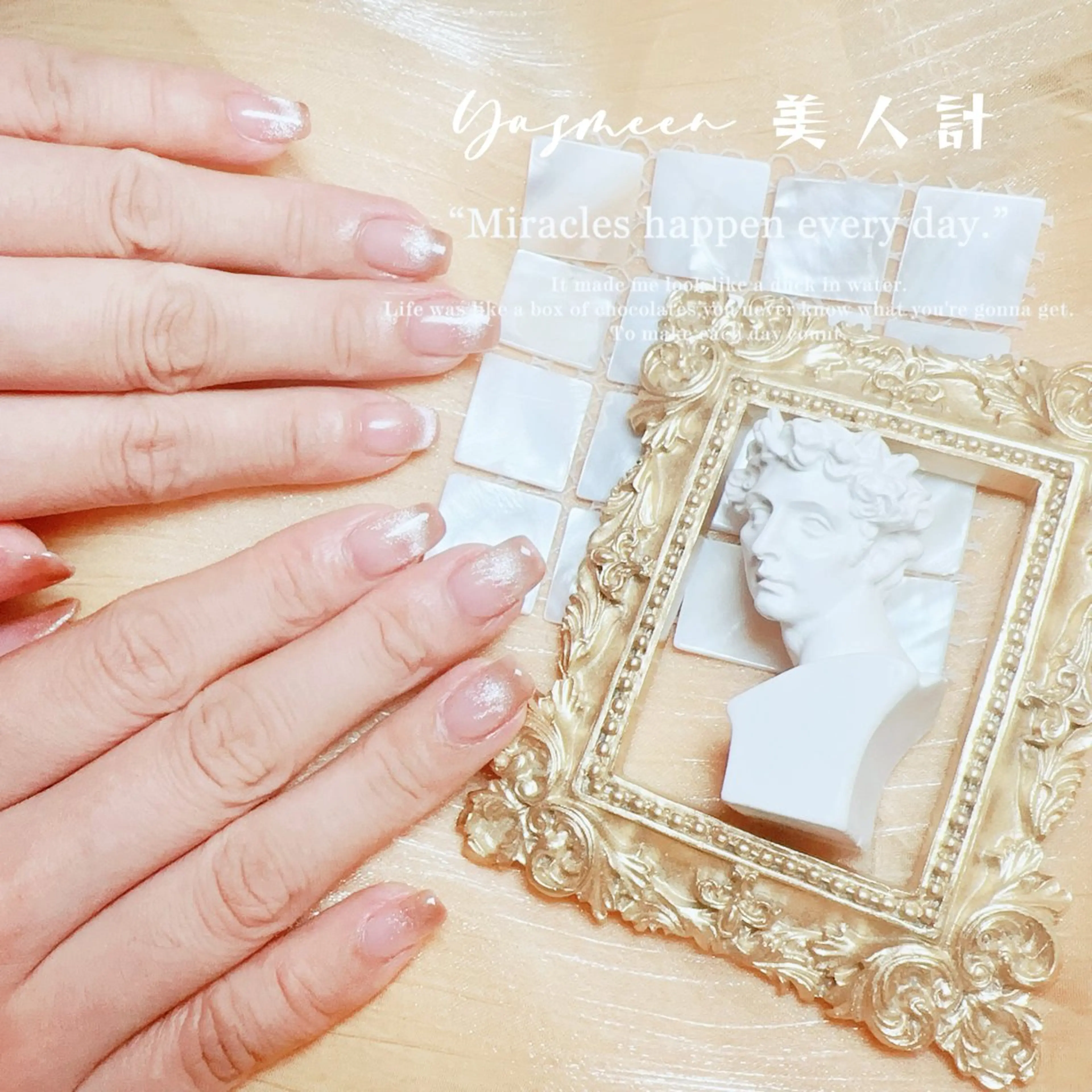 ネイル マグネットネイル ワンカラーネイル 美人計ネイルサロン所属・中山 美月のネイルデザイン