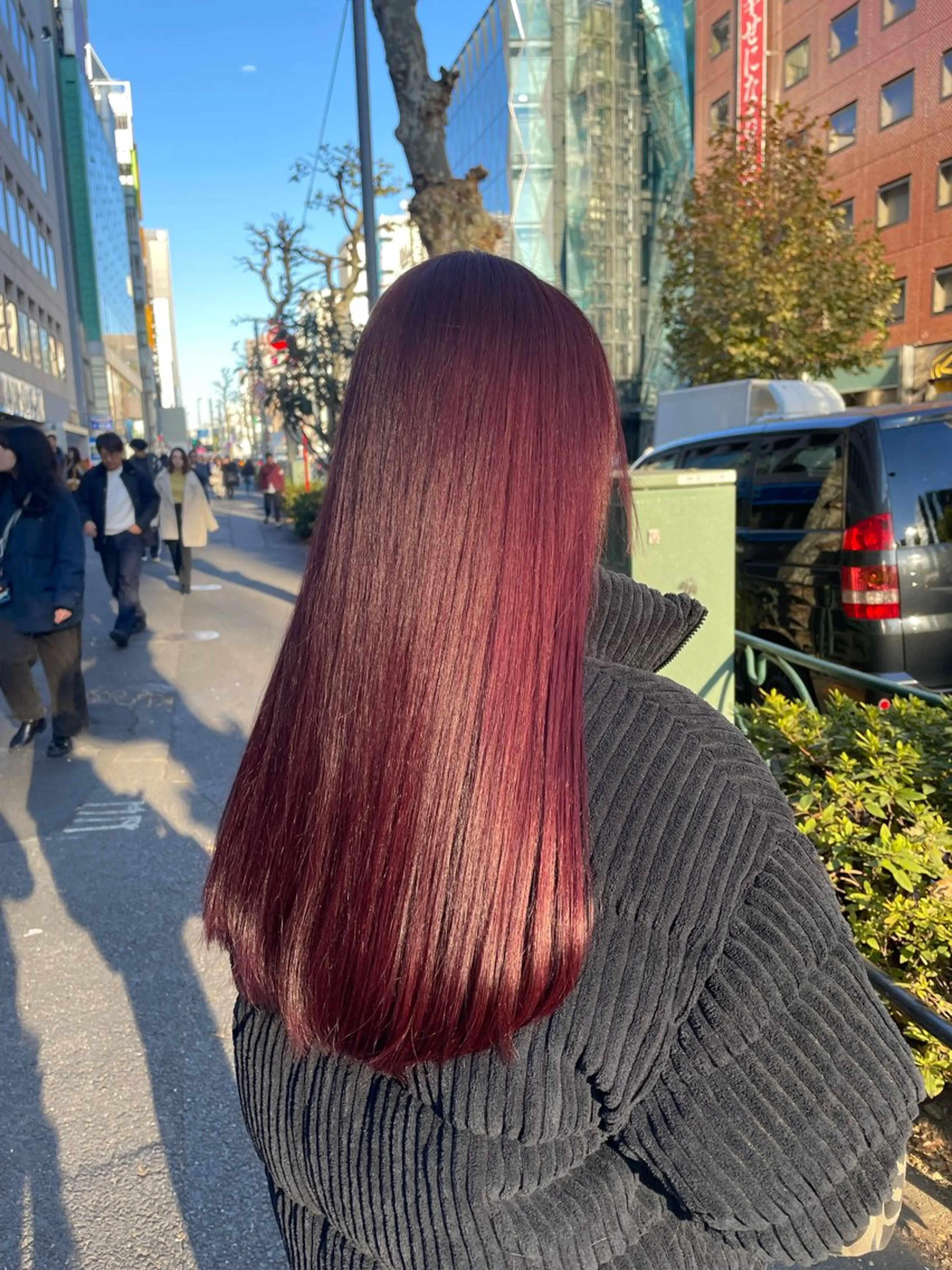 ロング カラー ブリーチ ブリーチなしカラー 髪質改善 トリートメント ❣️ブリーチなし暖色 ayu❣️のヘアスタイル