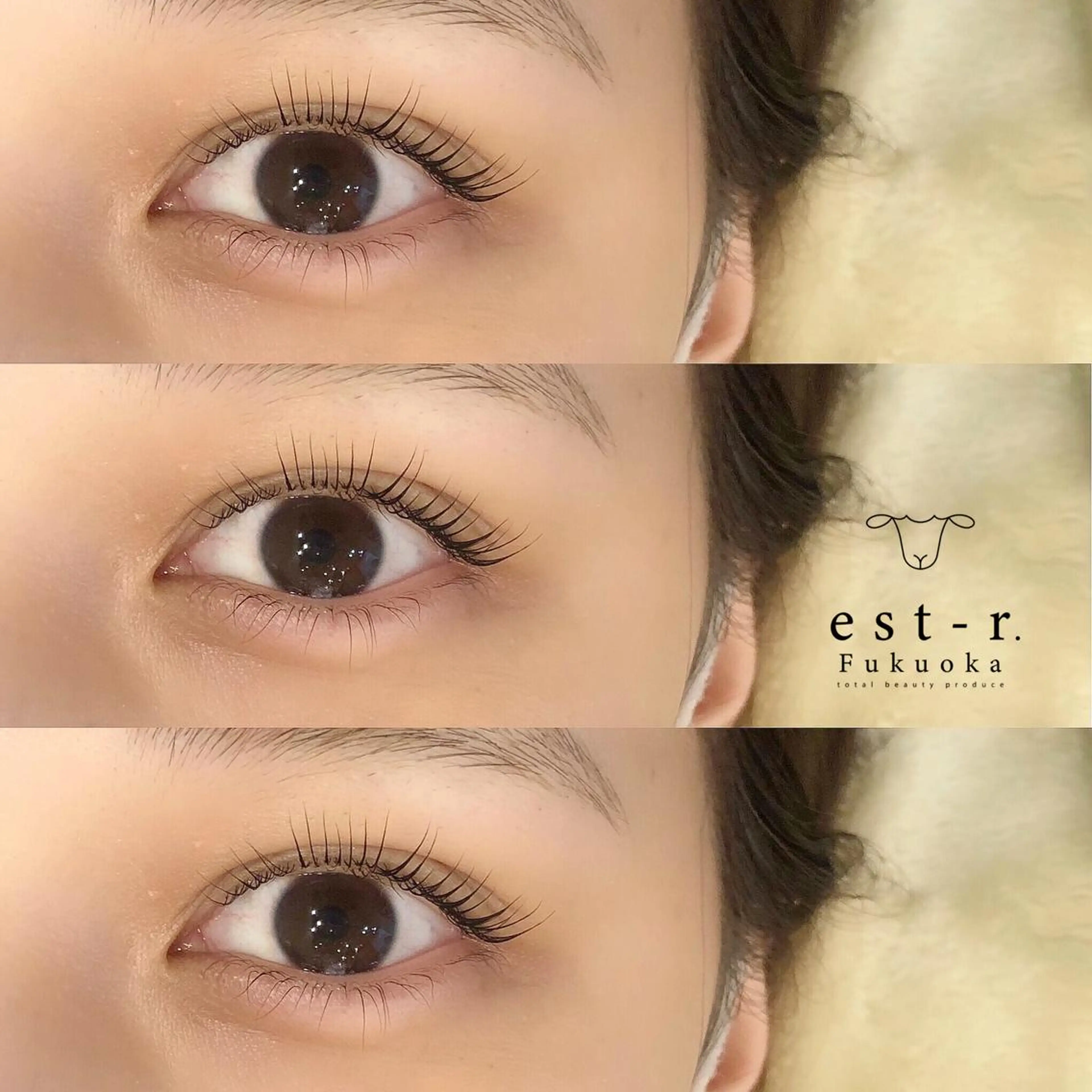 マツエク・マツパ フラットラッシュ パリジェンヌラッシュリフト まつげパーマ 下まつげエクステ 一重×まつ毛パーマ マツパ Riho/博多/ まつげパーマ/LEDのマツエク・マツパデザイン