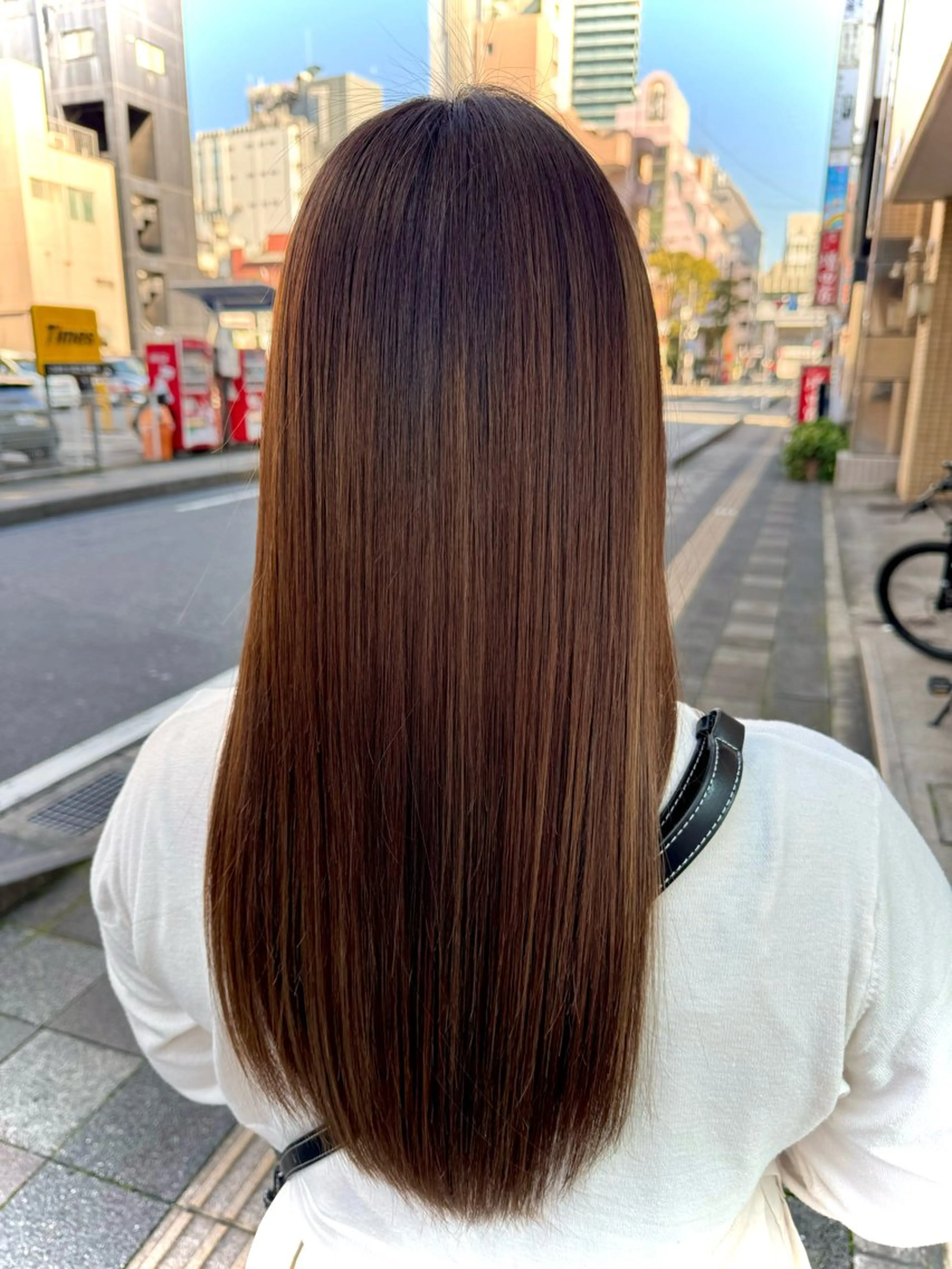 ロング 米元 春奈のヘアスタイル
