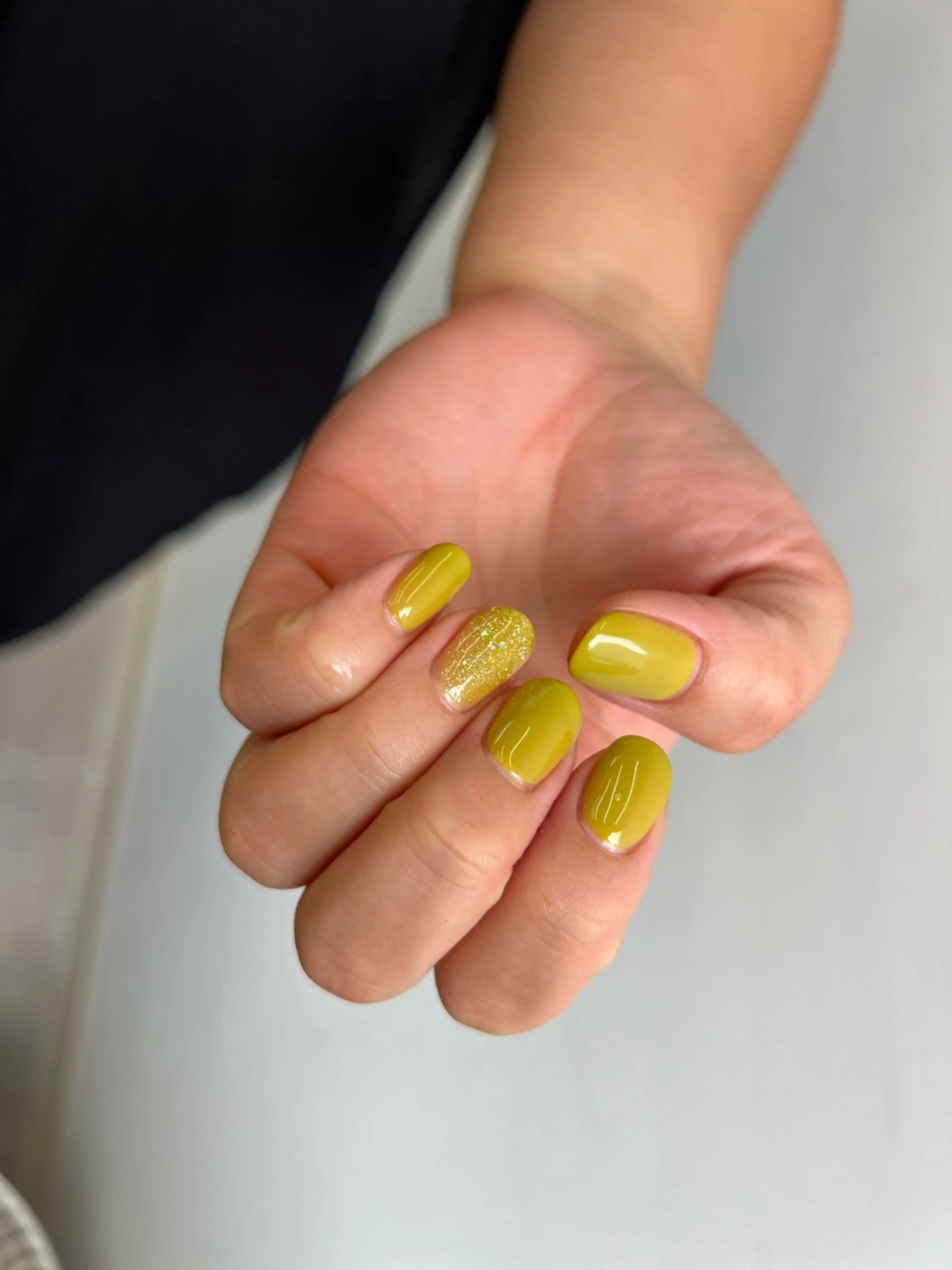 ネイル ラメ(グリッター) ワンカラーネイル nail salon te.enのネイルデザイン