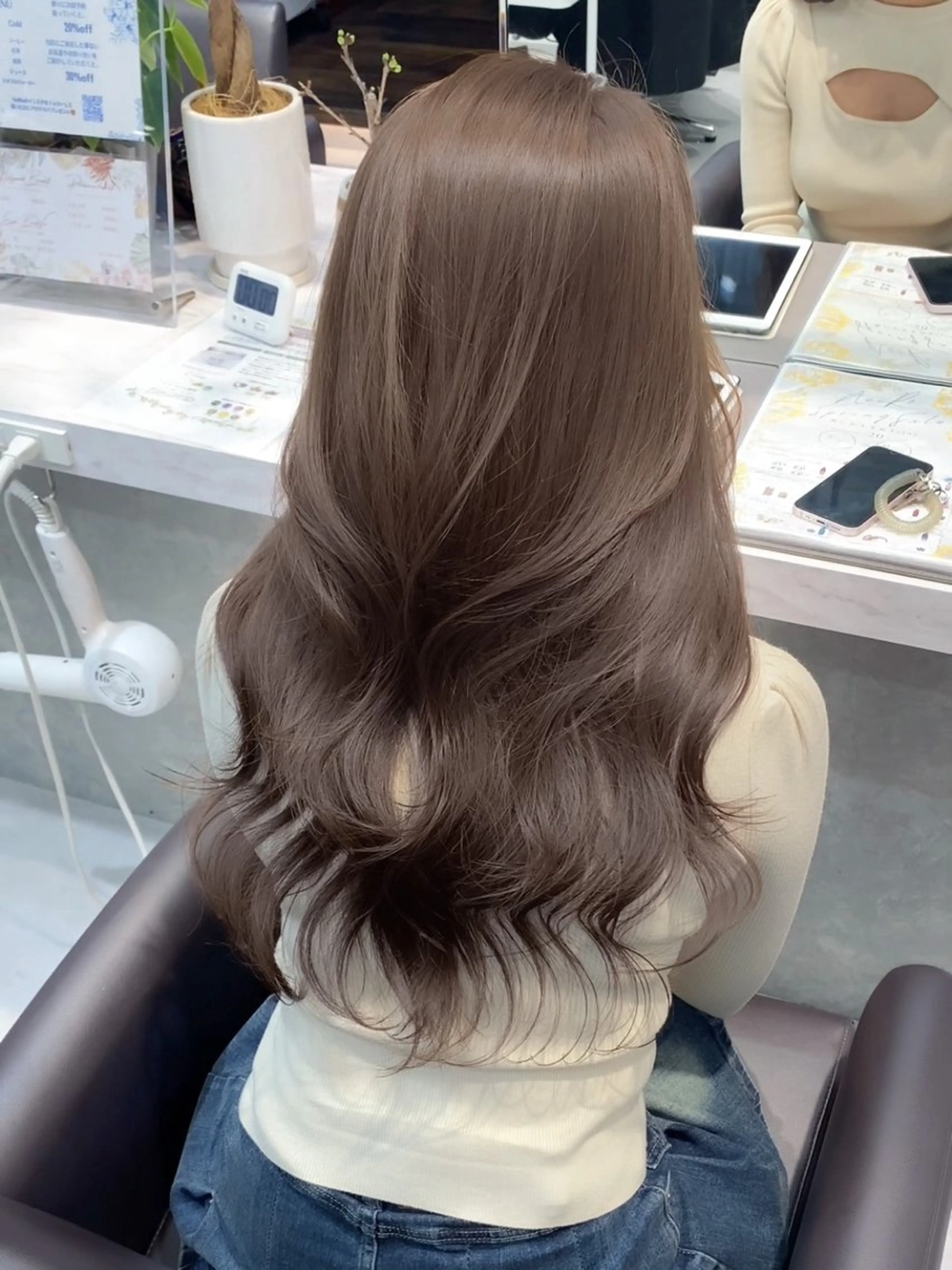 ロング カット ヘアカラー トリートメント ワンカールで可愛い レイヤーカット/宮田のヘアスタイル