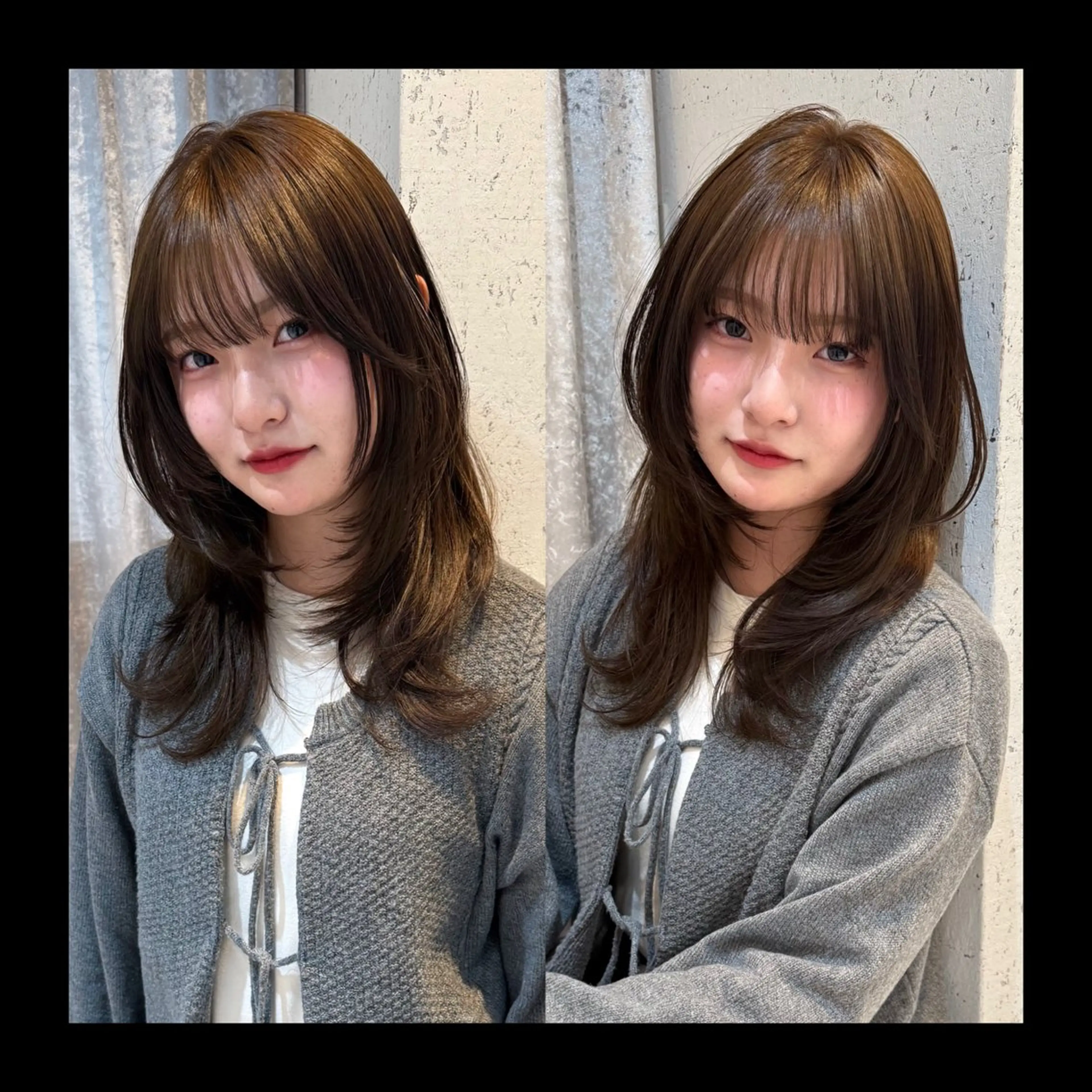 セミロング カラー カット ヘアカラー トリートメント mai / linoah˚✧のヘアスタイル