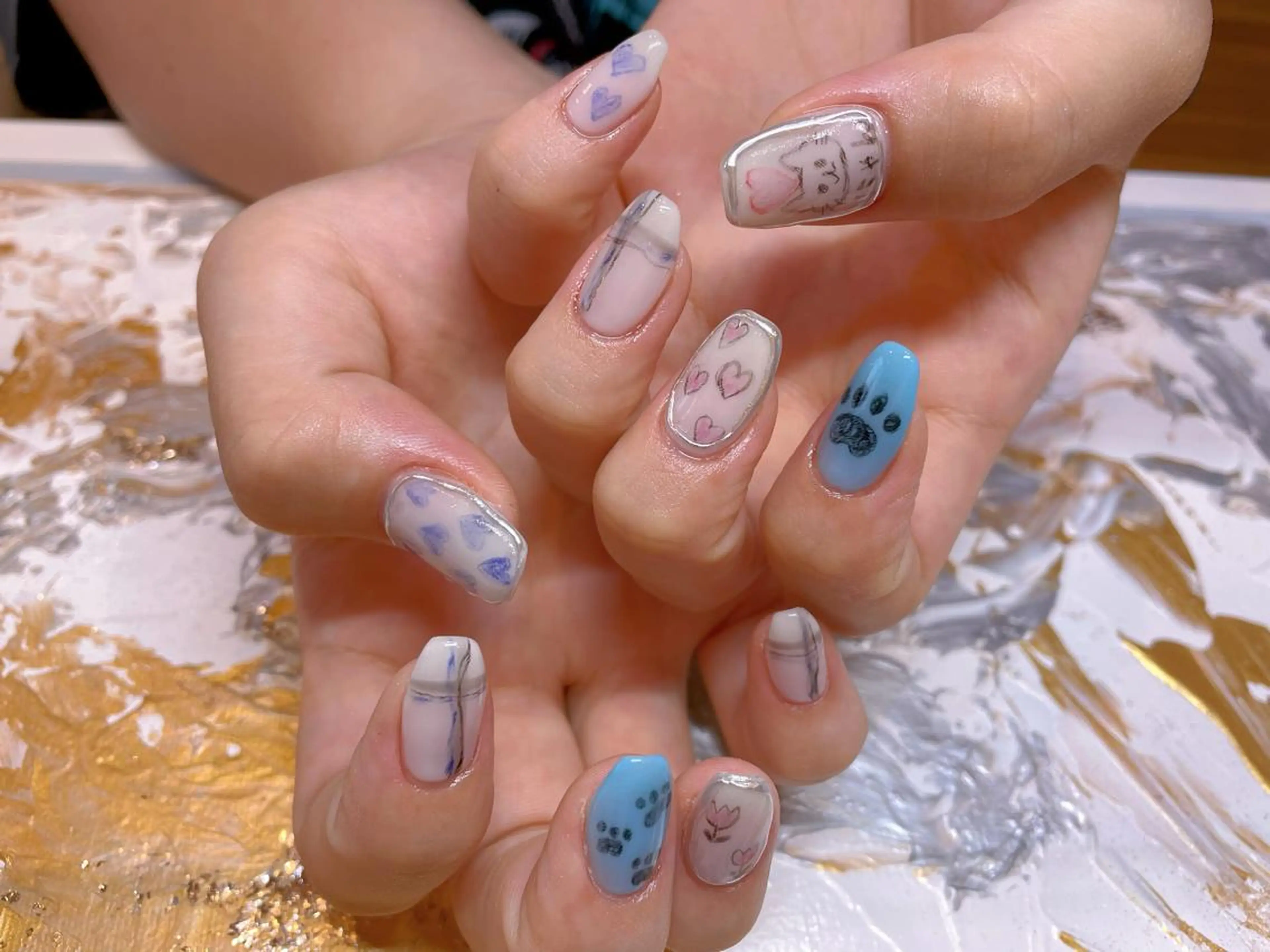 ネイル ハンドネイル ネイリスト ❄️ユキ❄️のネイルデザイン