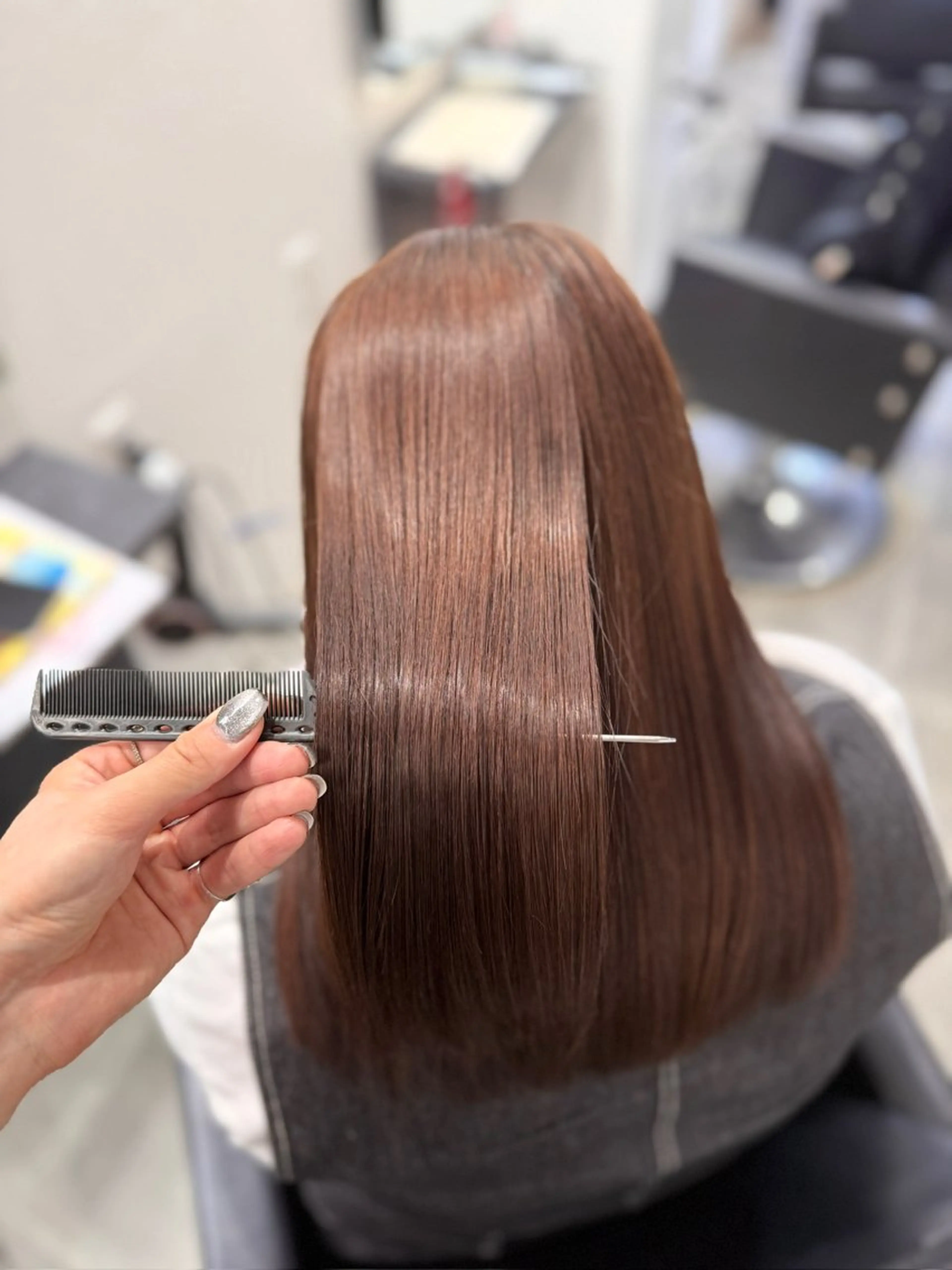 ミディアム 縮毛矯正 井口 陽来のヘアスタイル