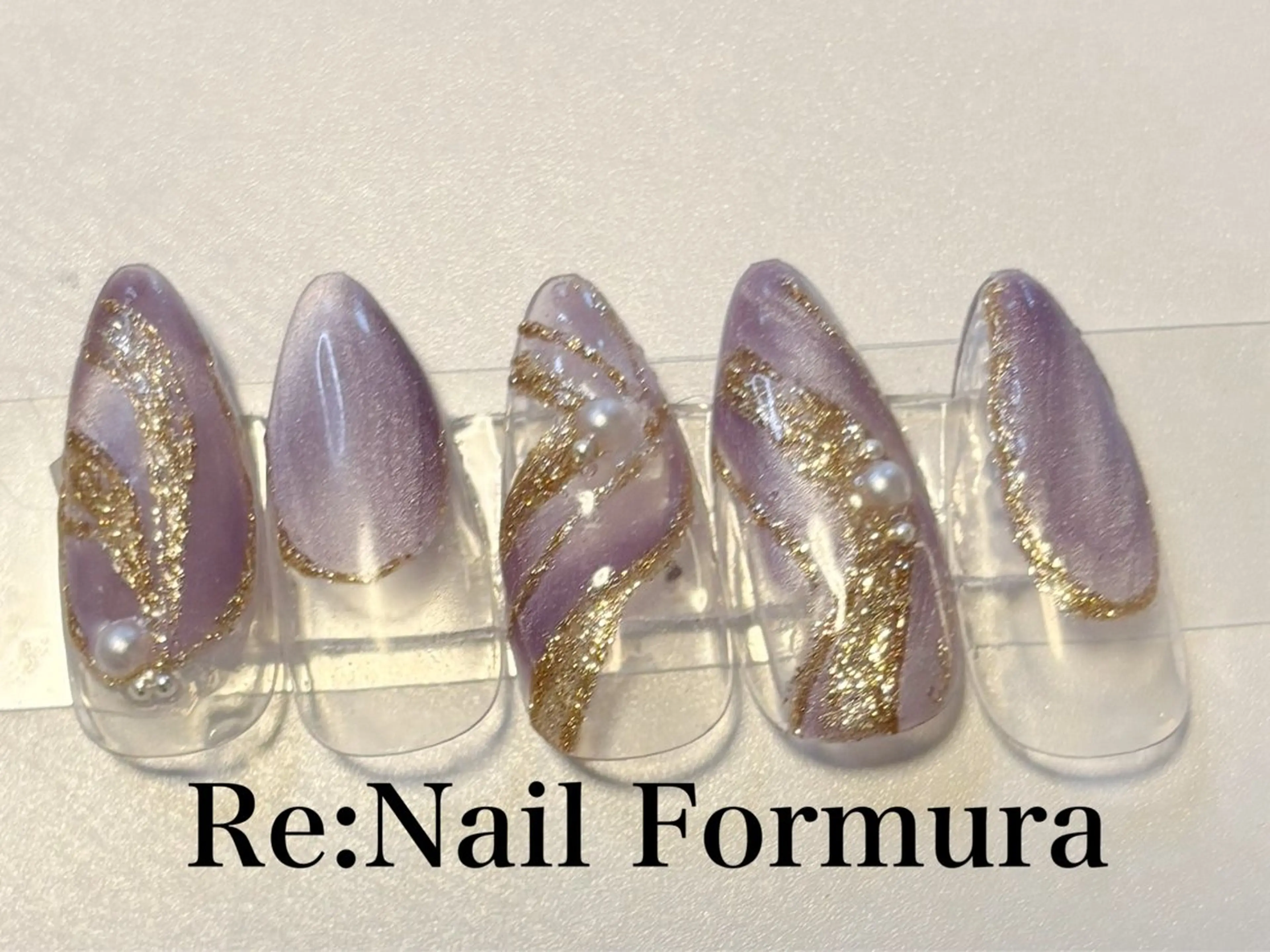 ミディアム ハンドネイル Re:Nail Formula所属・kido chieのネイルデザイン