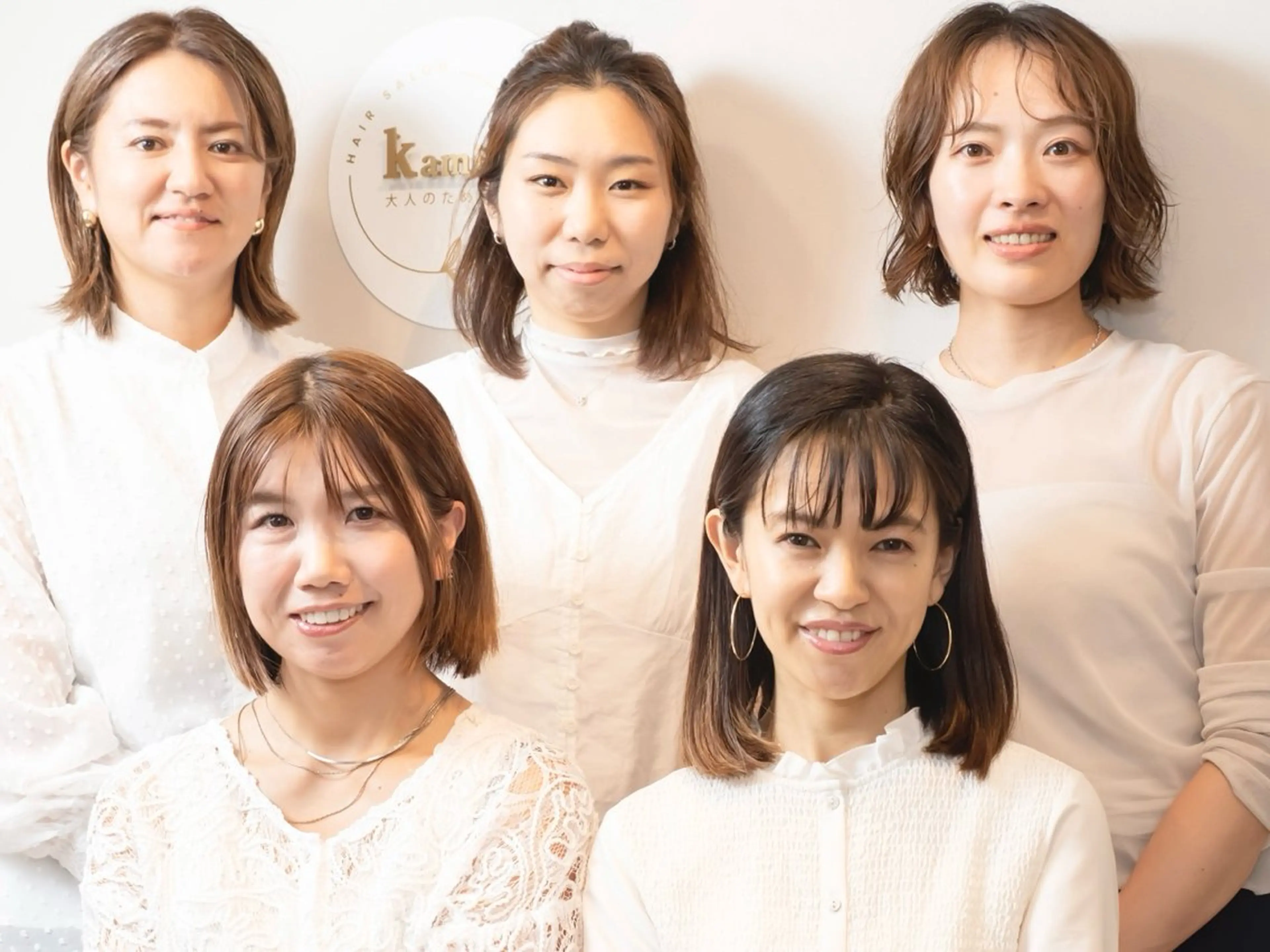 白髪ぼかし脱白髪染め kaminowaのヘアスタイル