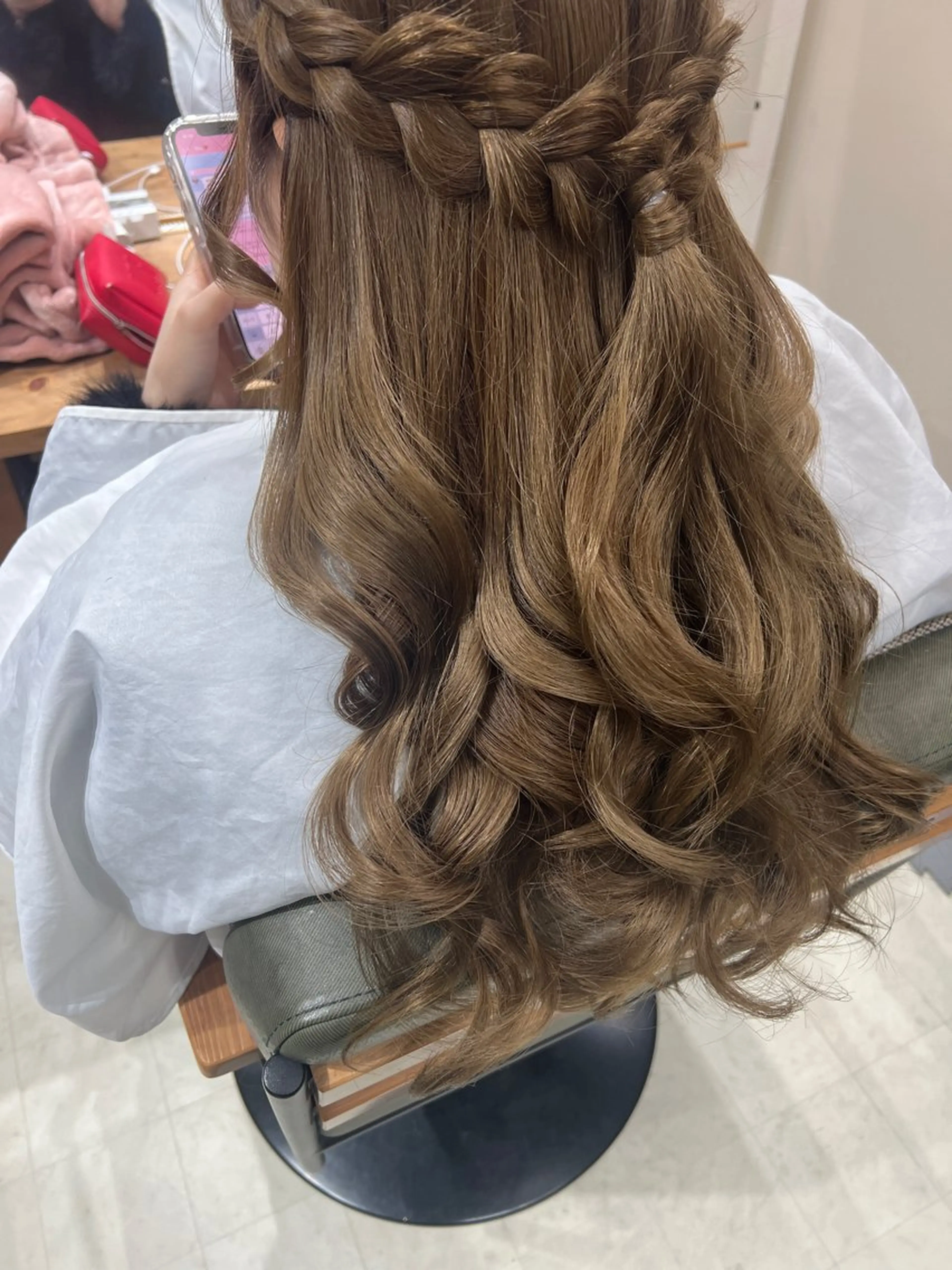 ロング ヘアアレンジ ハーフアップ 山室 敬義のヘアスタイル