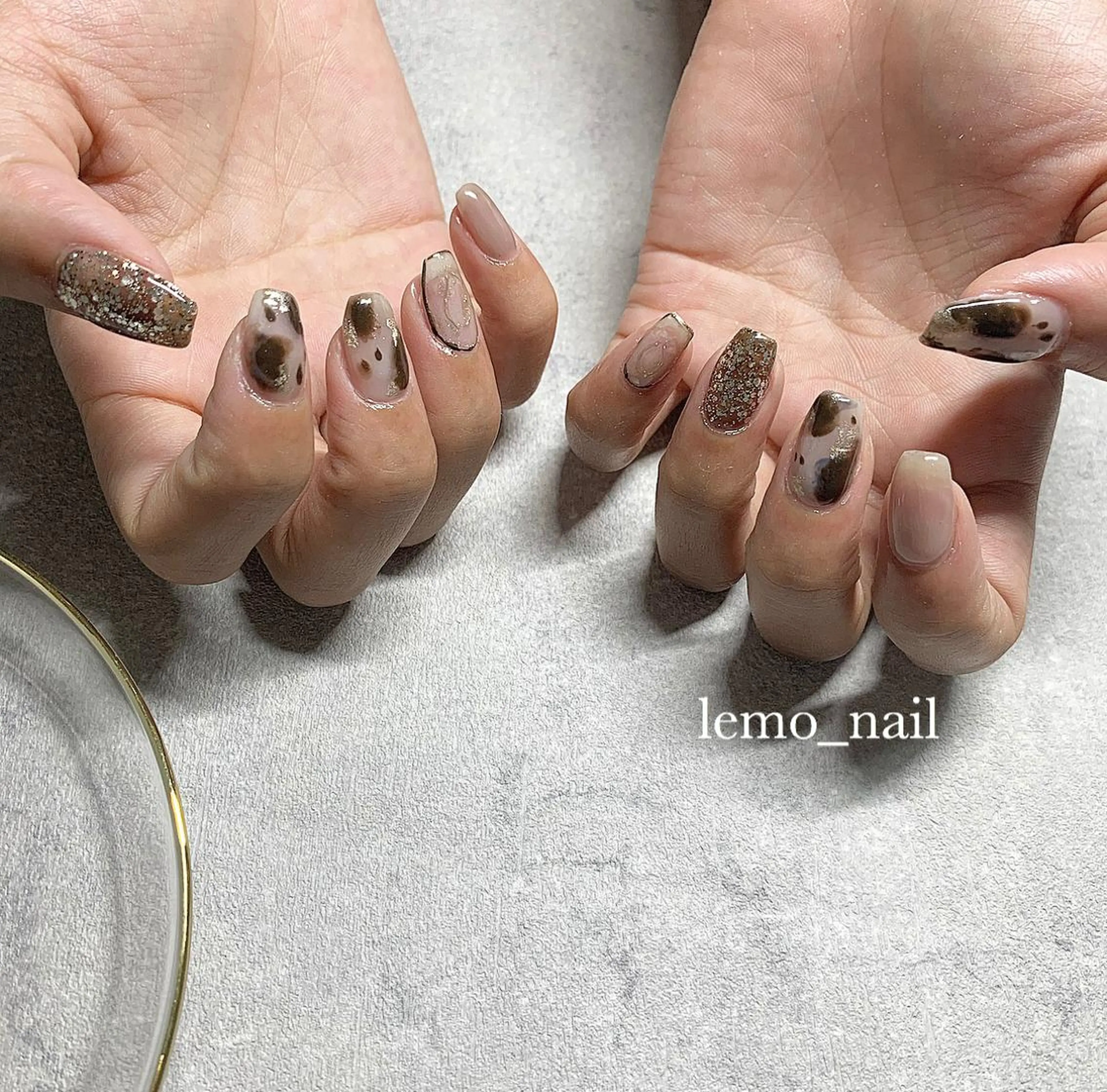 ネイル アニマル柄 lemo_nail 🍋のネイルデザイン