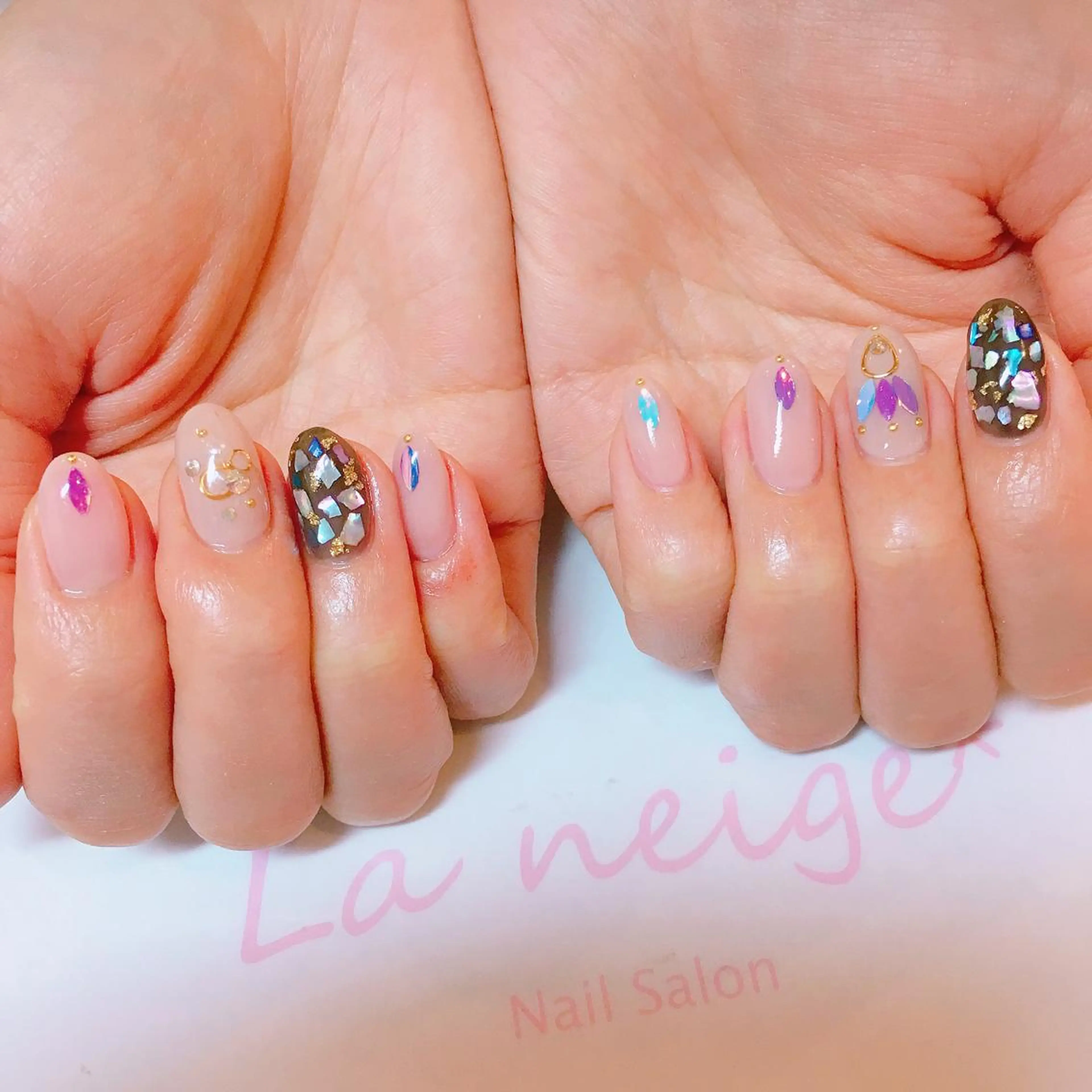 ネイル La neige* yuki 🥯🍑のネイルデザイン