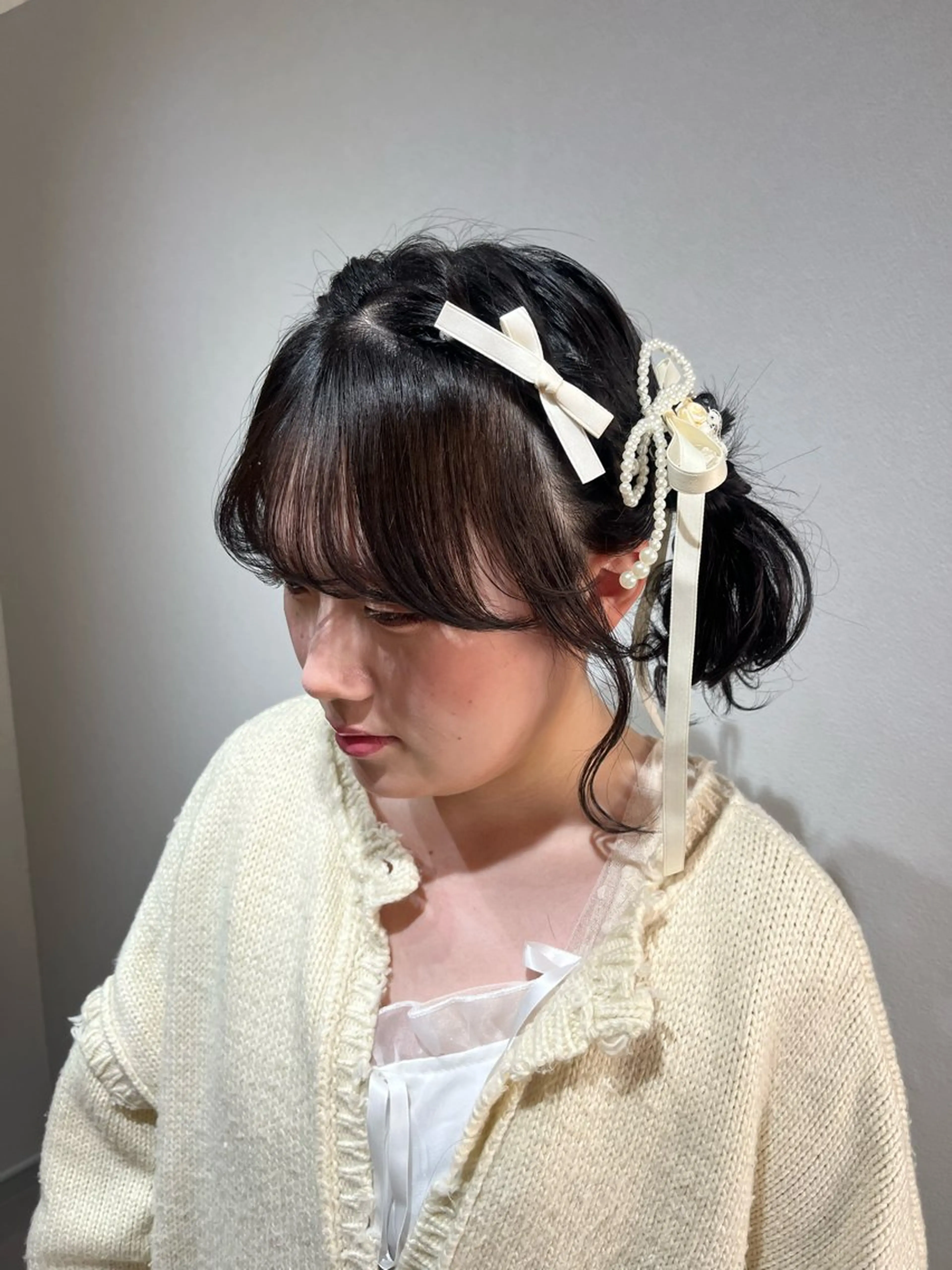 ミディアム カラー ヘアアレンジ Noele hair atelier(ノエルヘアアトリエ)所属・北上ゆい/個性派/ ナチュラルアレンジのヘアスタイル