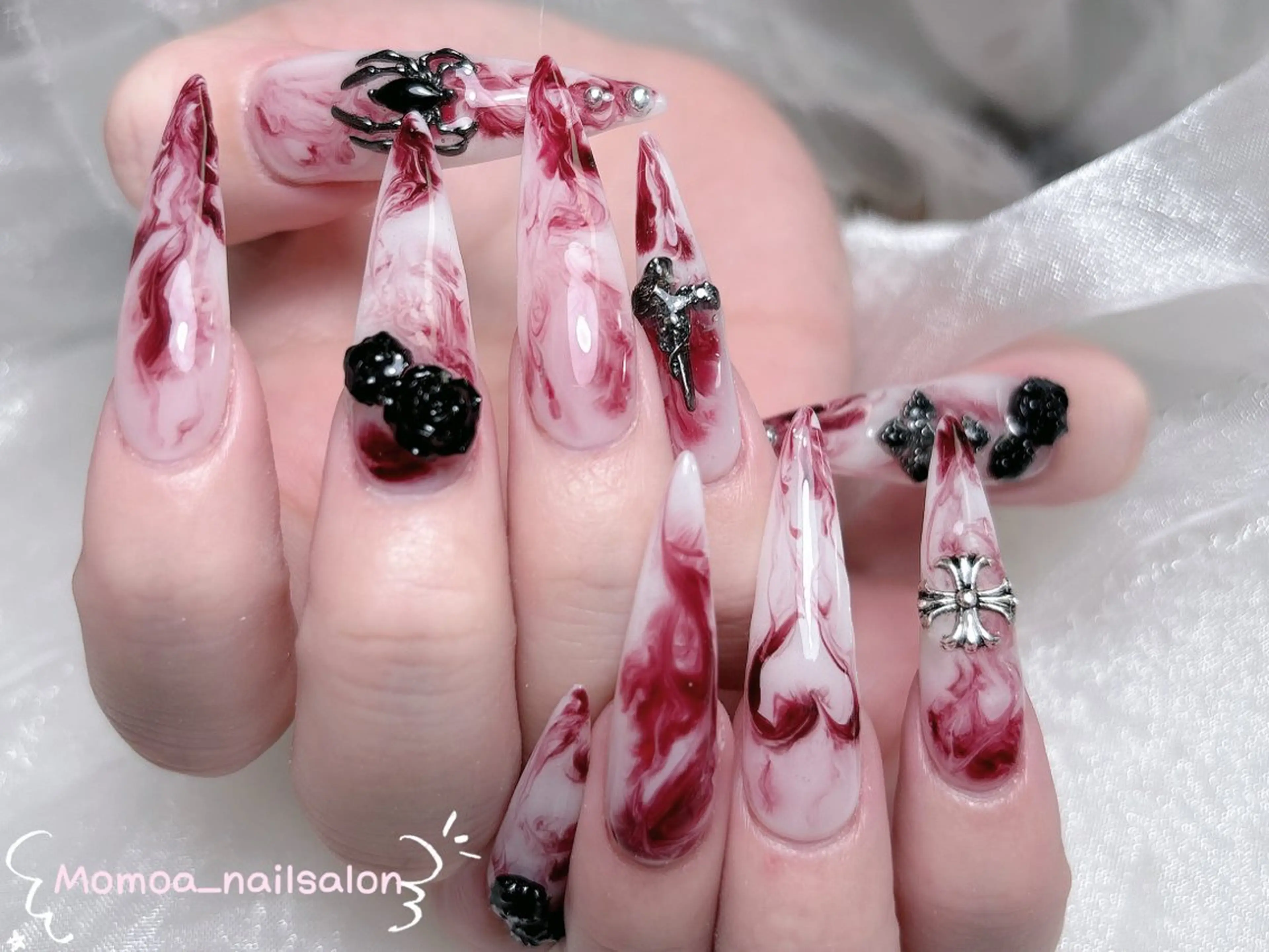 ネイル ハンドネイル MoMoA Nail ネイル長さ出し専門店のネイルデザイン