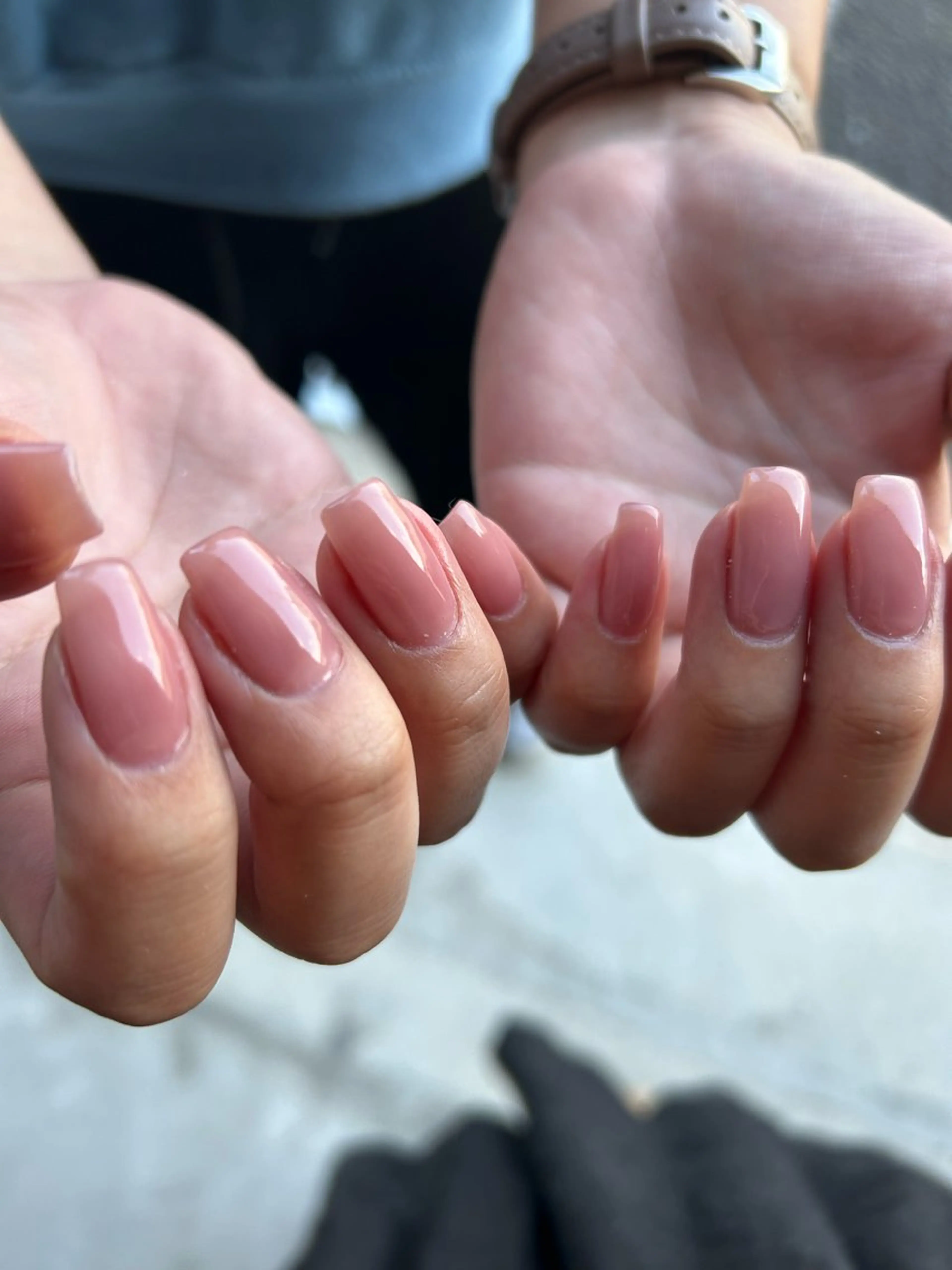 ネイル 氷ネイル・うるうるネイル ワンカラーネイル mellow :所属・mellow:ｸﾙﾐ ﹡˖˟༝🎀˖˟ ༝のネイルデザイン