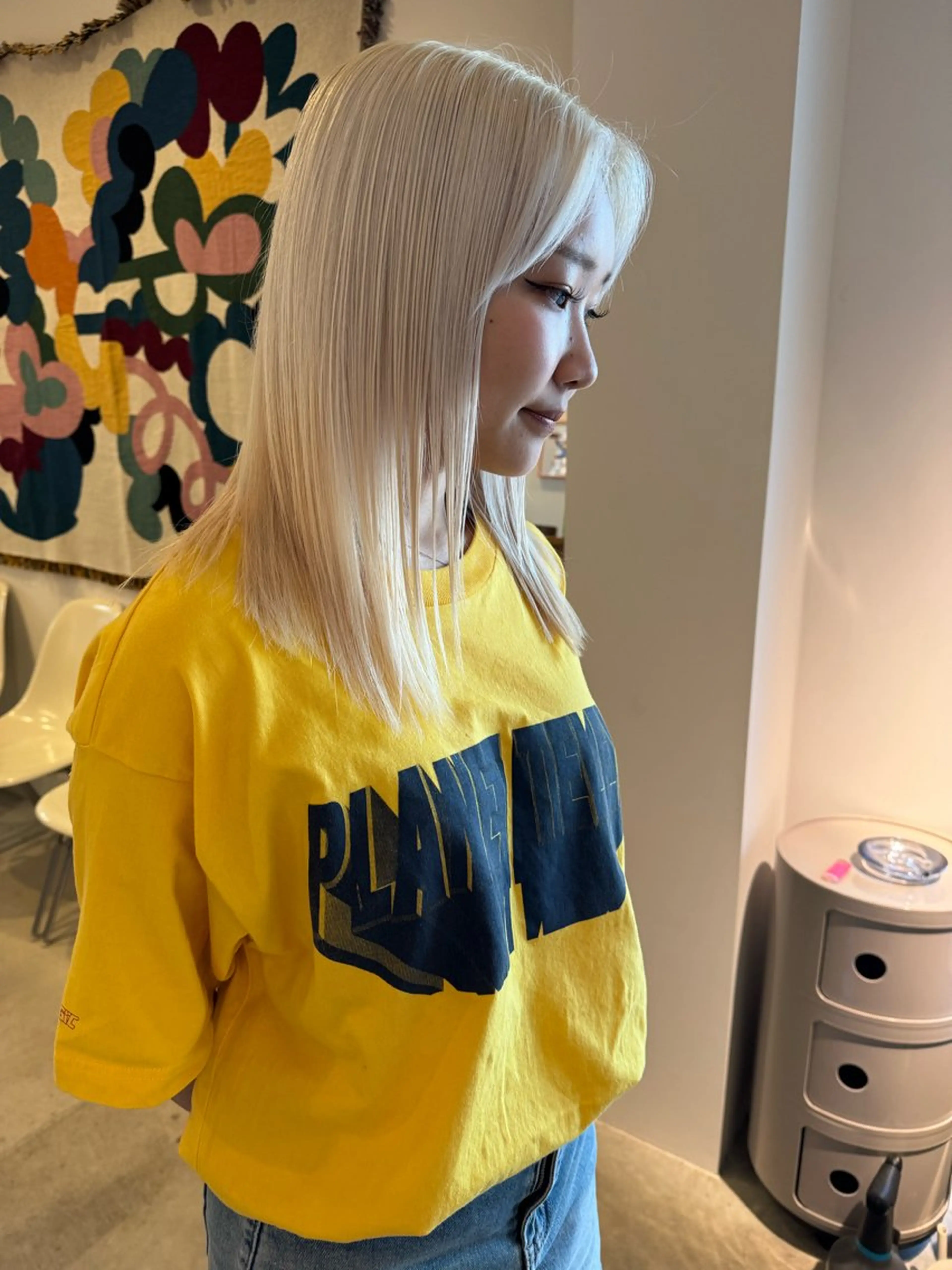 セミロング カラー 中嶋 勇太のヘアスタイル