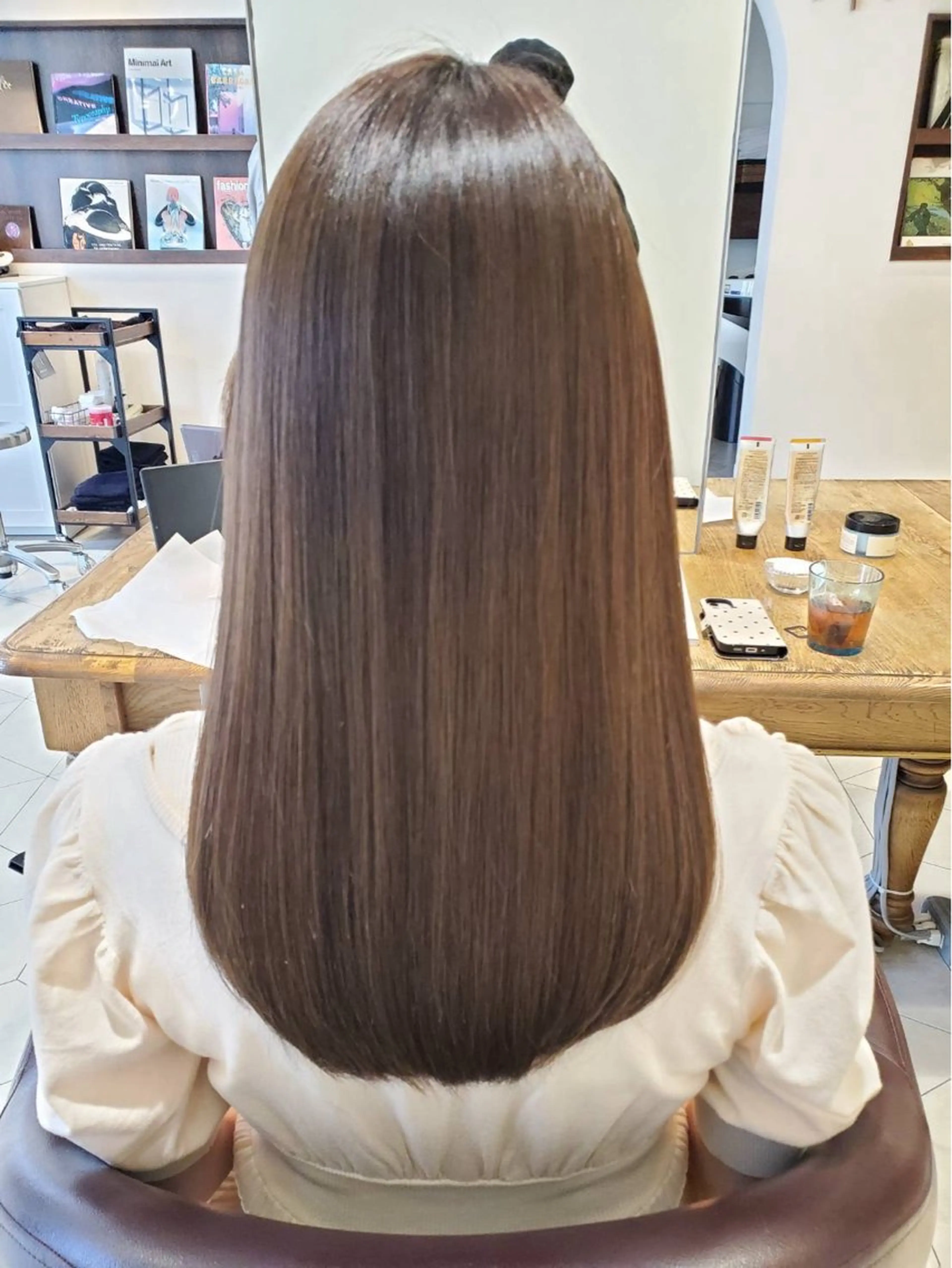 ロング カラー 大倉 未波のヘアスタイル