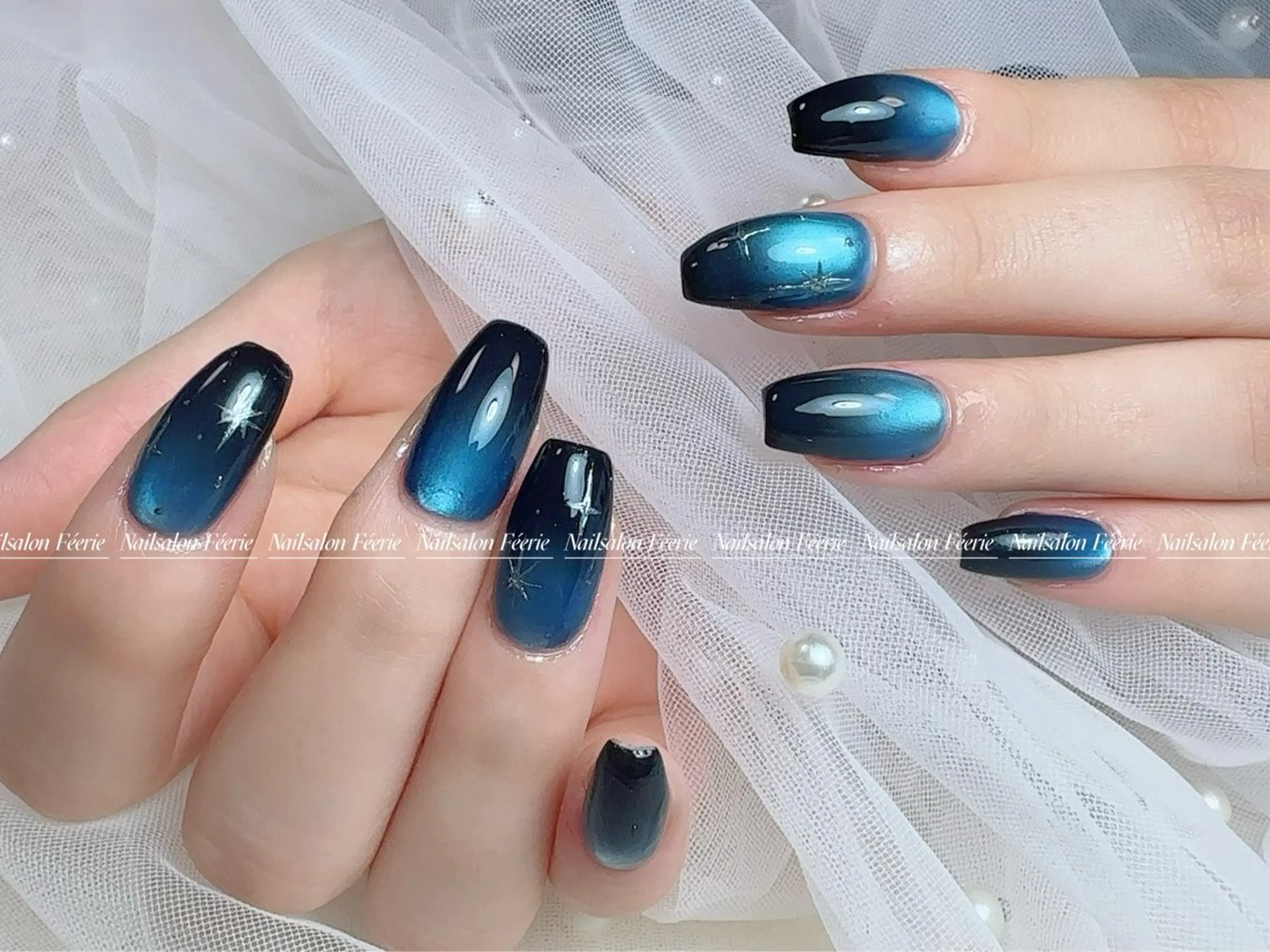 ネイル 成人式 長さ出し フットネイル フレンチネイル ジェルネイル ハンドネイル ハンドケア nail salon Feerieのネイルデザイン