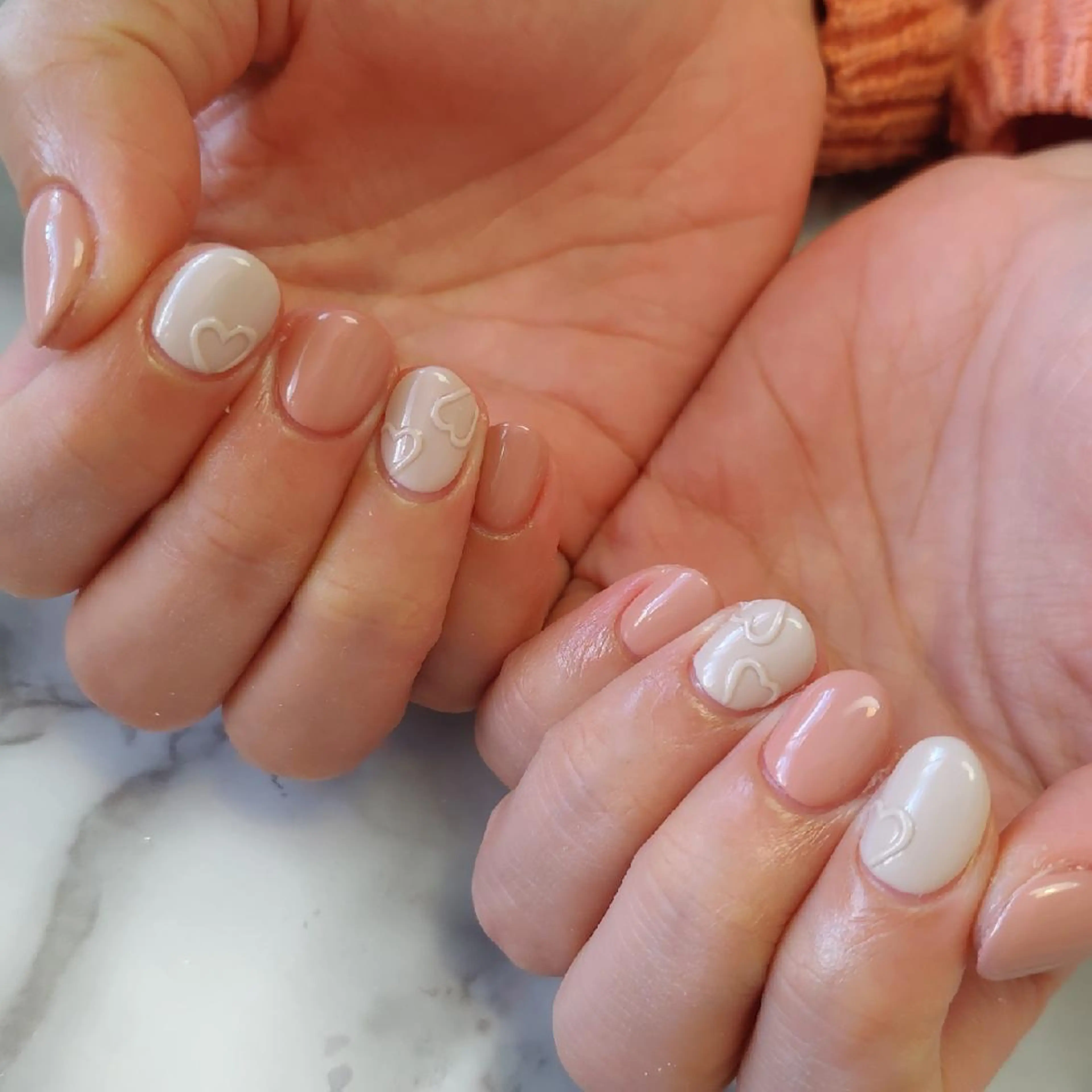 ネイル ハート ジェヌインネイル 河内のネイルデザイン