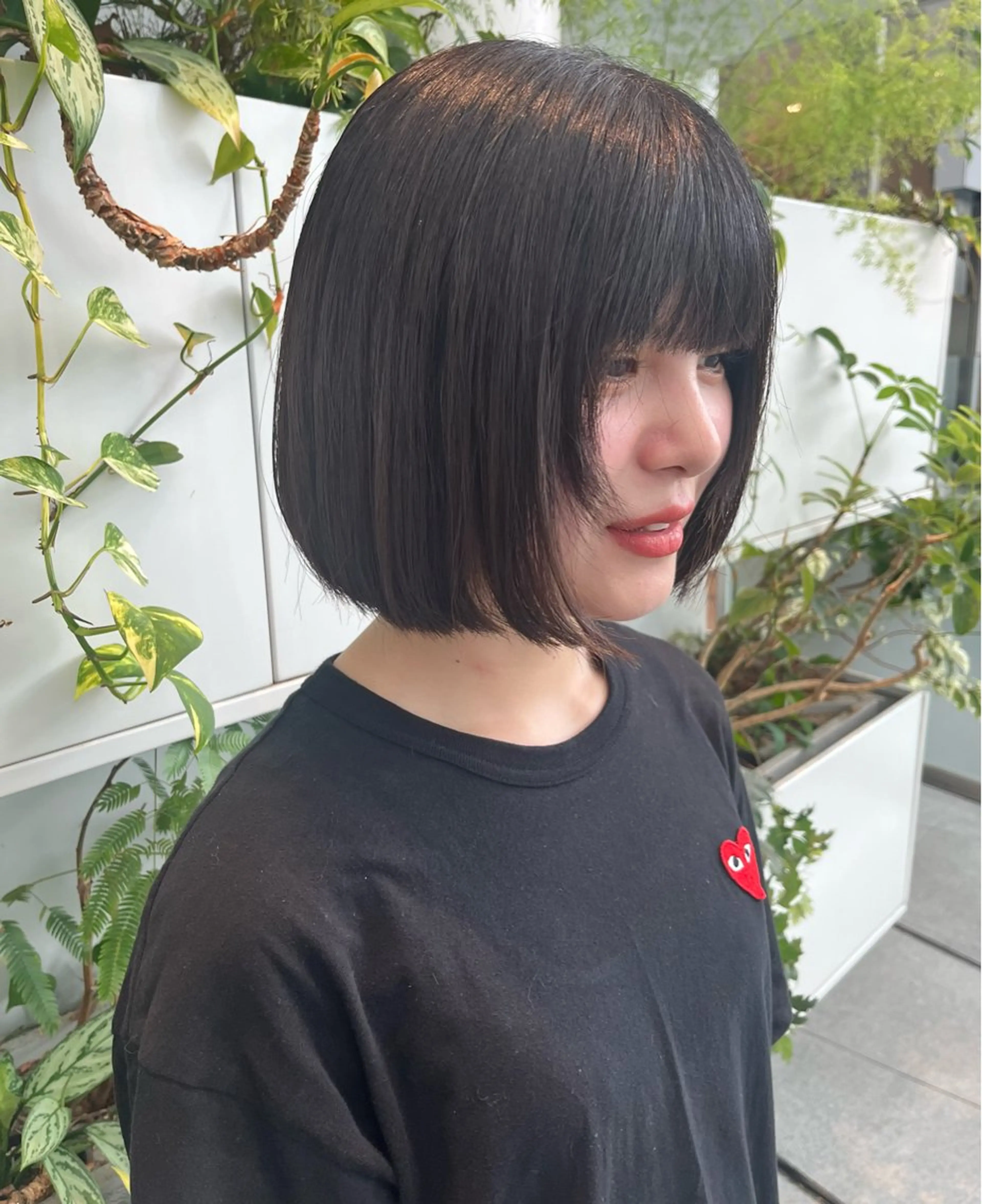 ショート カラー パーマ つぼみ/パーマ ／レイヤー／ボブのヘアスタイル