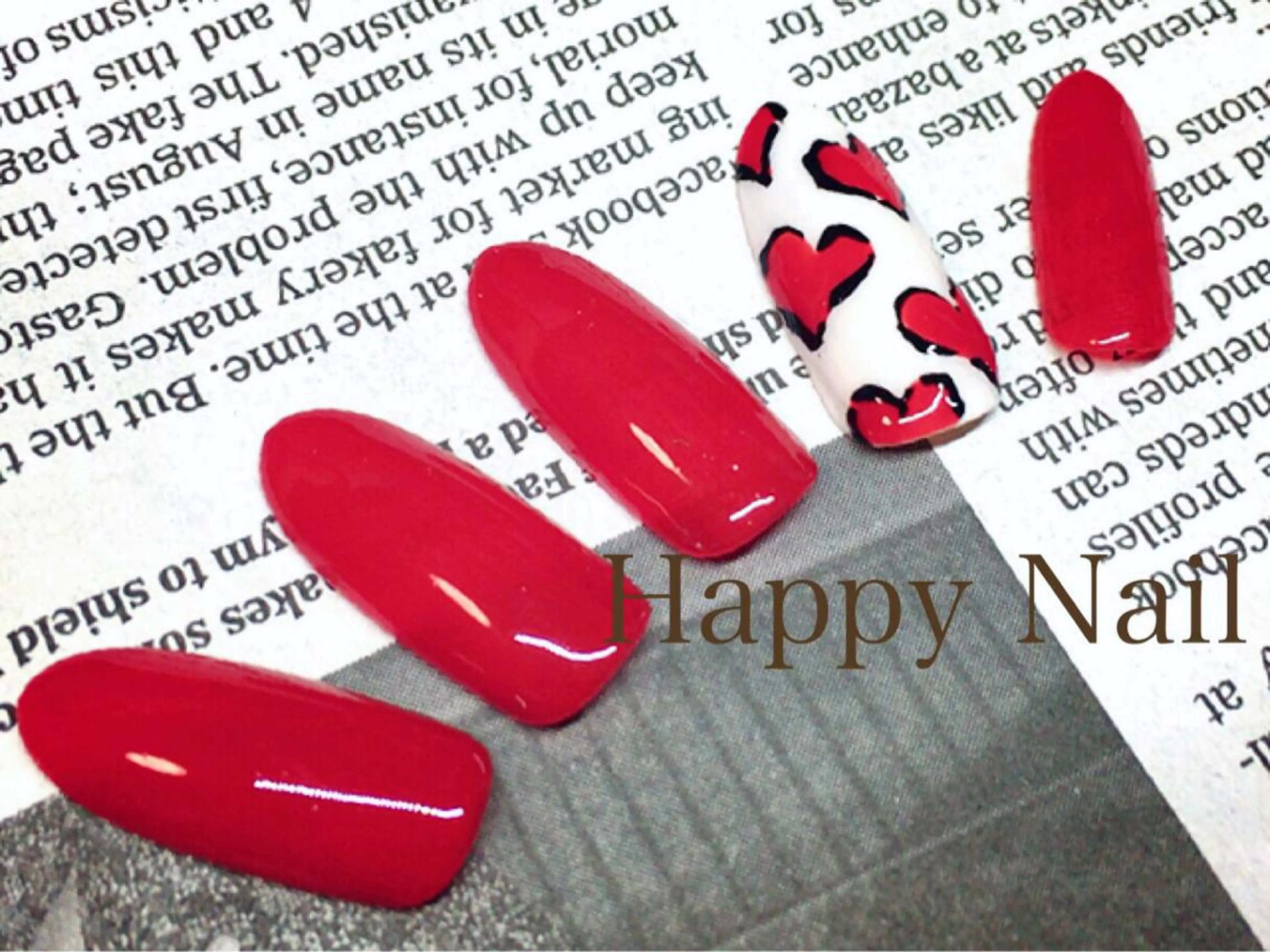 ショート ミディアム セミロング ロング ネイル Happy Nailのネイルデザイン