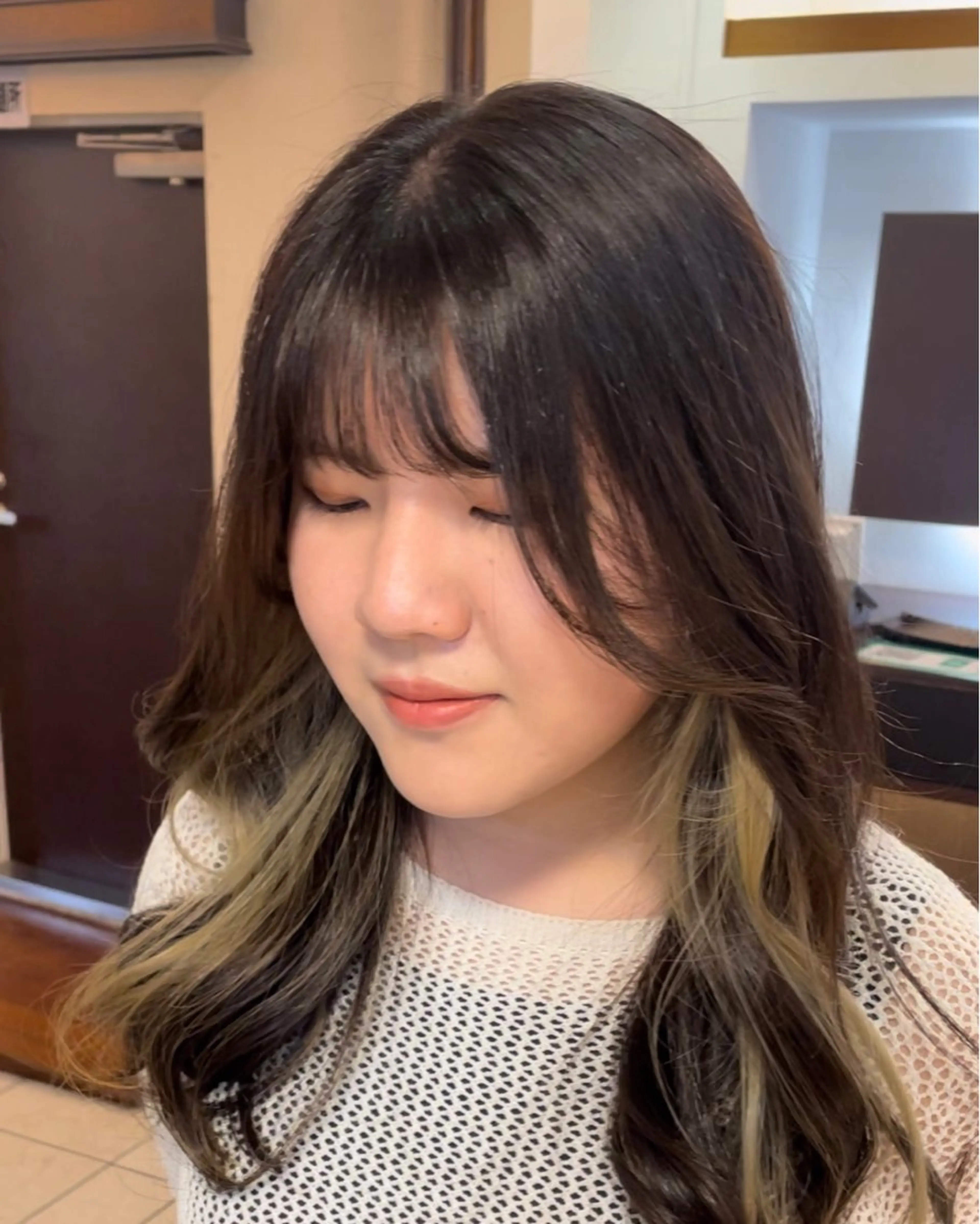 ロング カラー ケアカラー インナーカラー 髪質改善 トリートメント enu hair所属・ショートモデル募集 エクステ専門店まりこのその他イメージ