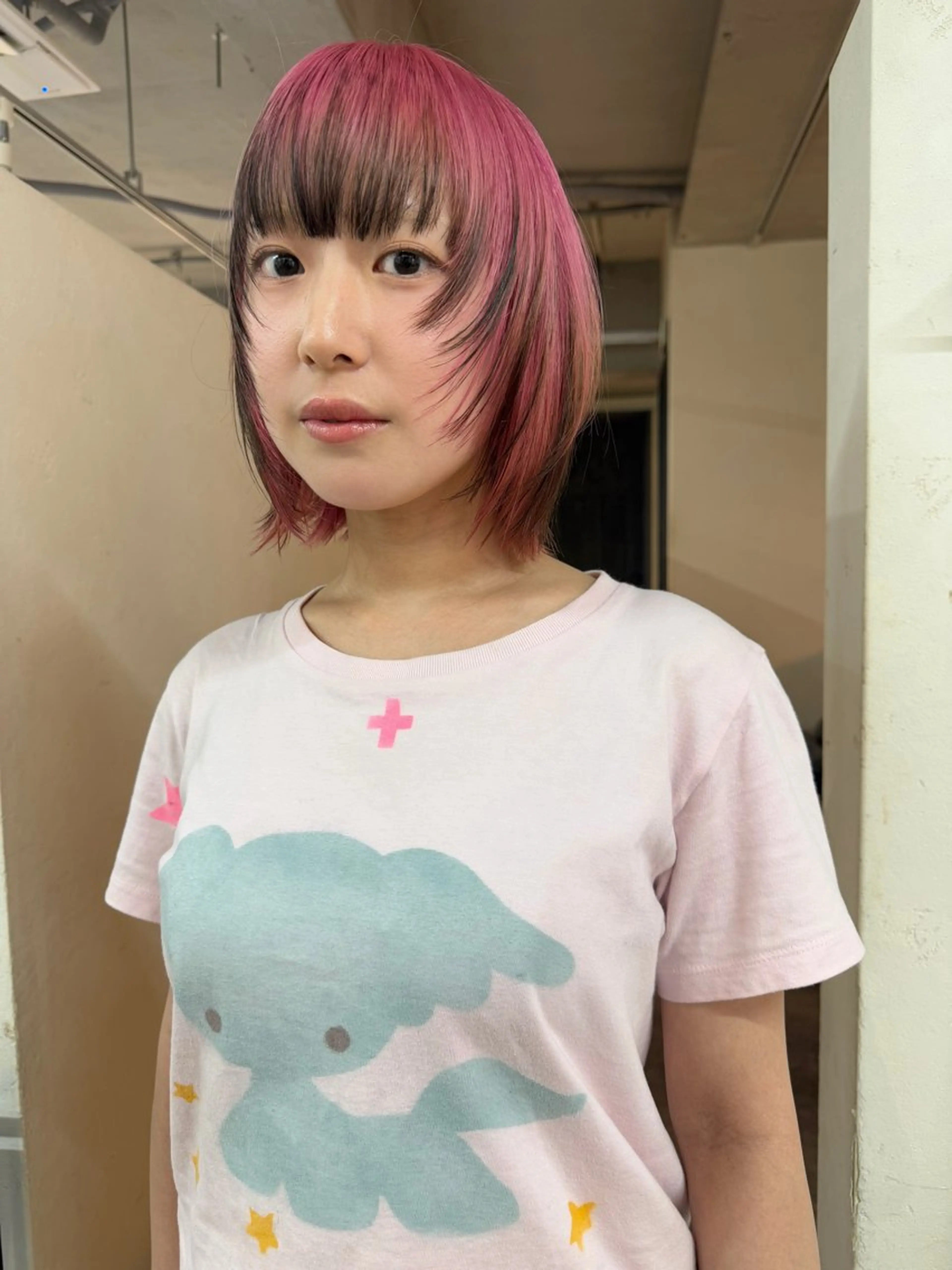 ショート カラー ボブ カット ヘアカラー トリートメント 森貴裕/ベージュ/ パーマ/オリーブのヘアスタイル