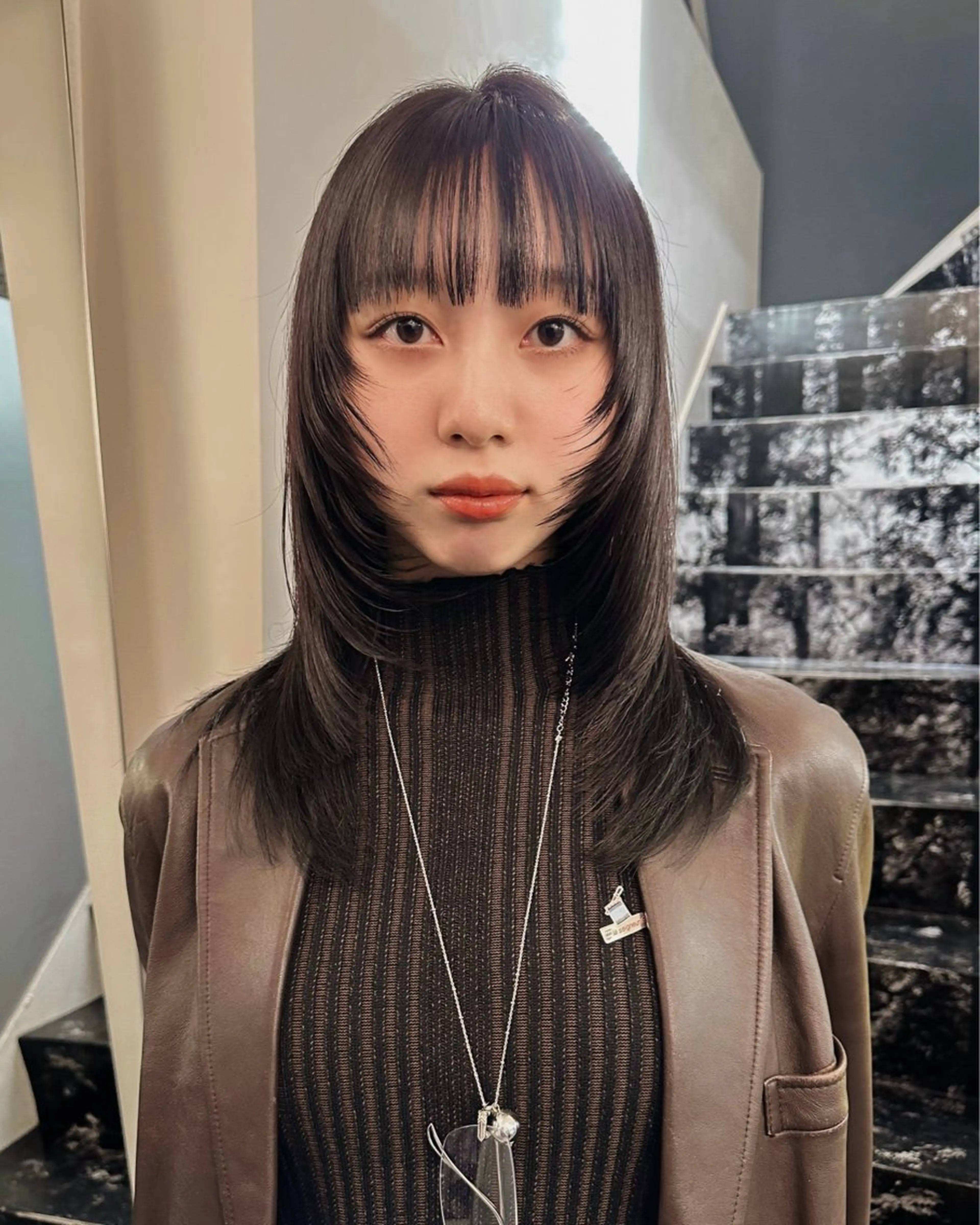 ミディアム カラー 顔まわりレイヤー レイヤーカット カット レイヤー/パーマ /ウルフ/nabeのヘアスタイル