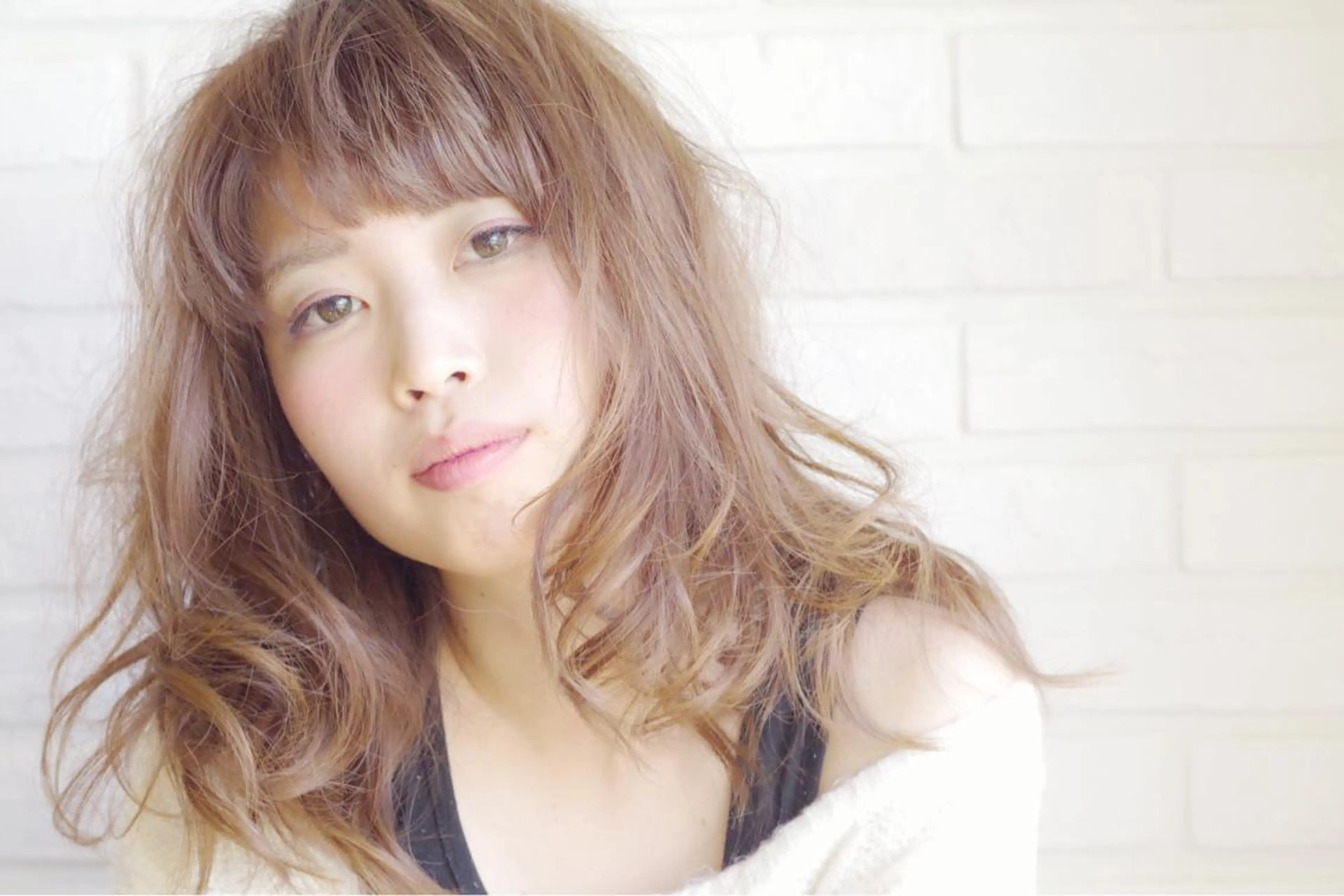 セミロング ロング hair create Conté所属・富岡 俊行のヘアスタイル