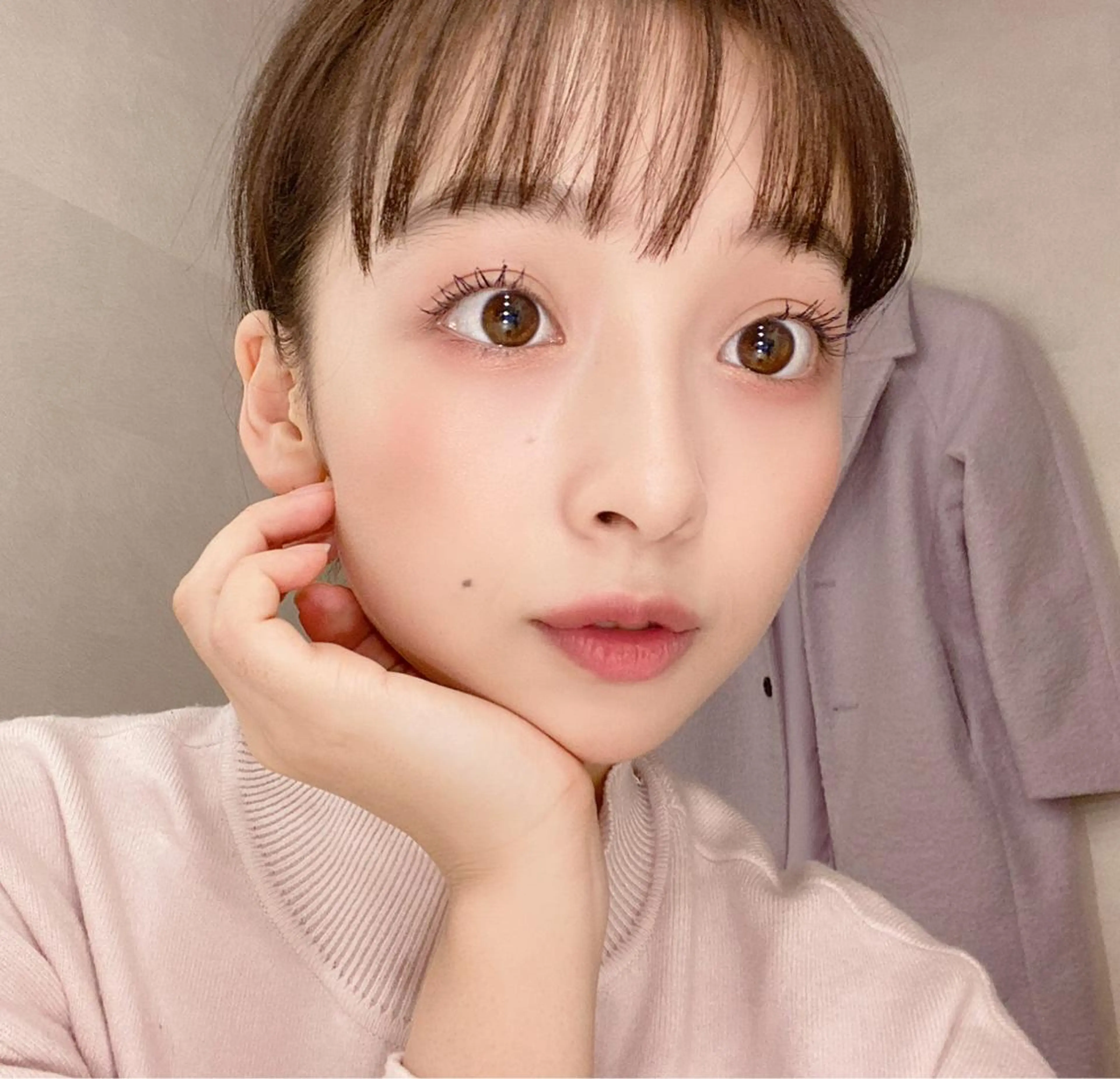 セミロング カラー ヘアアレンジ VIVIE【ヴィヴィ】所属・髪質改善/韓国風 レイヤー/田村祐樹のヘアスタイル