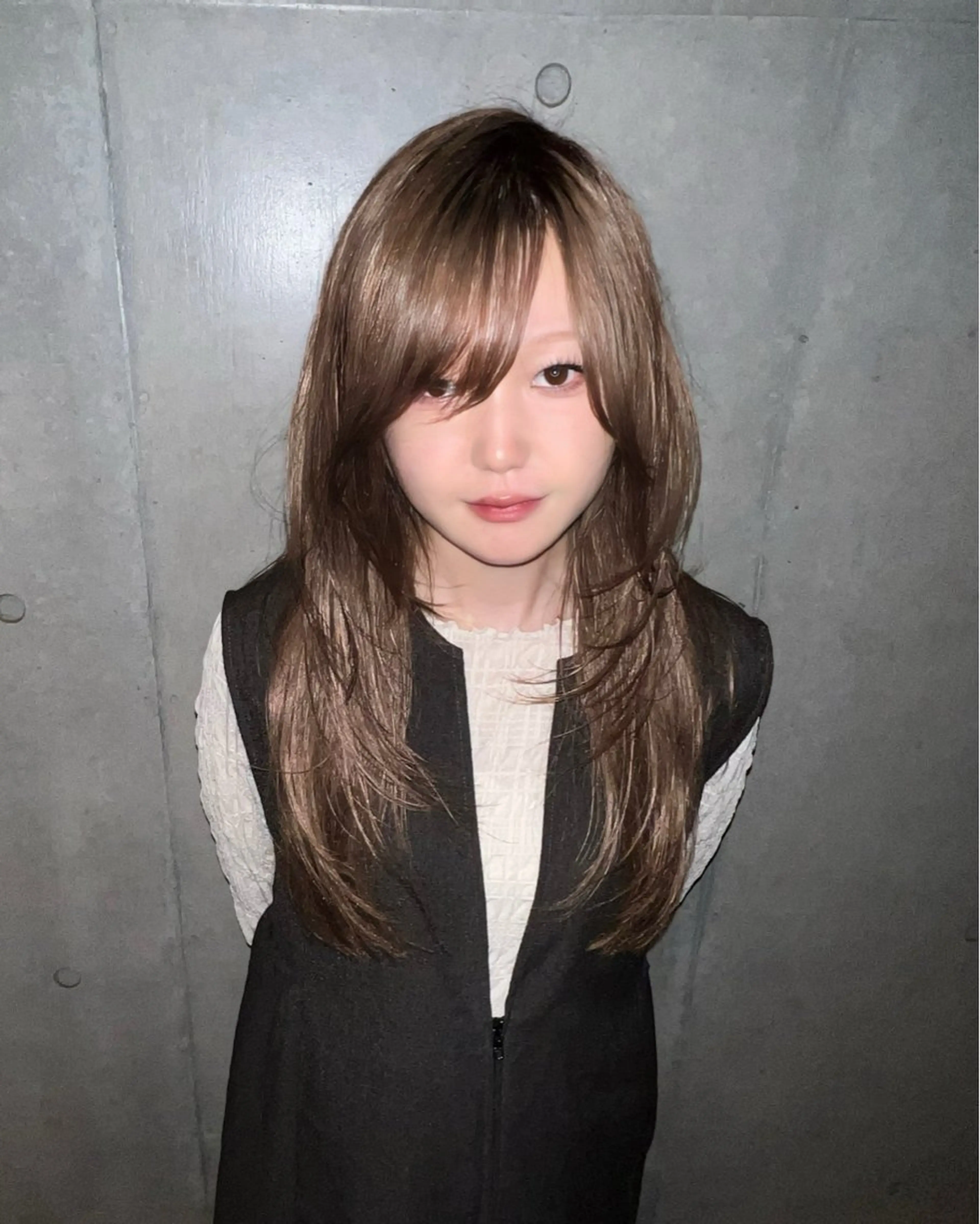 ロング カラー ブリーチ ブラウンカラー 透明感カラー RYOTA /GARTE髪質改善のヘアスタイル